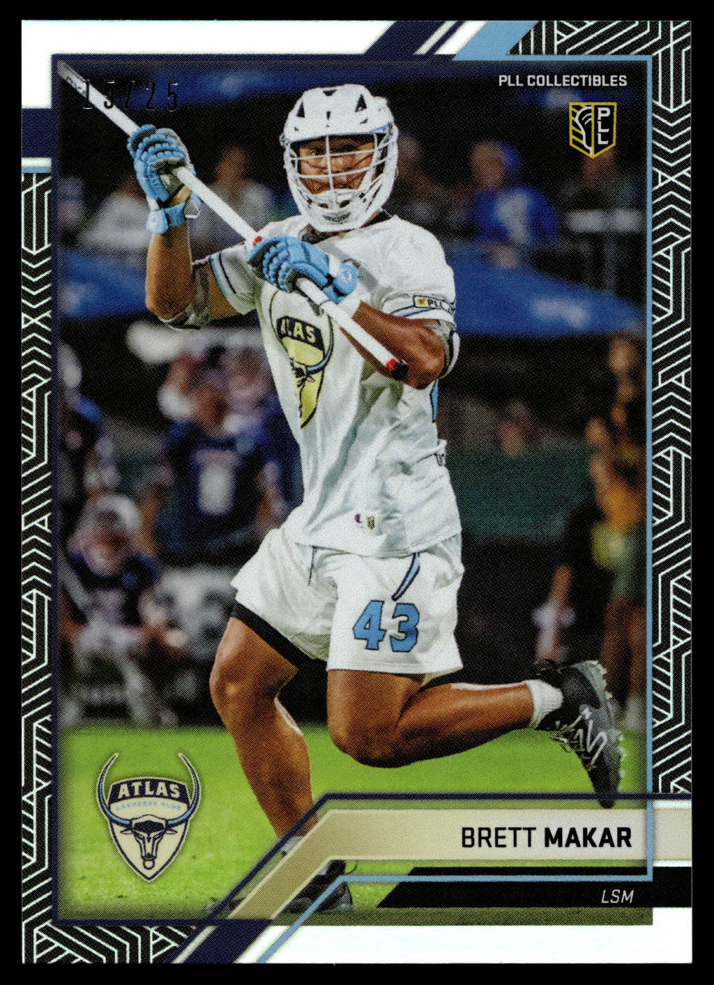 Brett Makar 2023 PLL Snapshot New York Atlas Black 15/25 #5