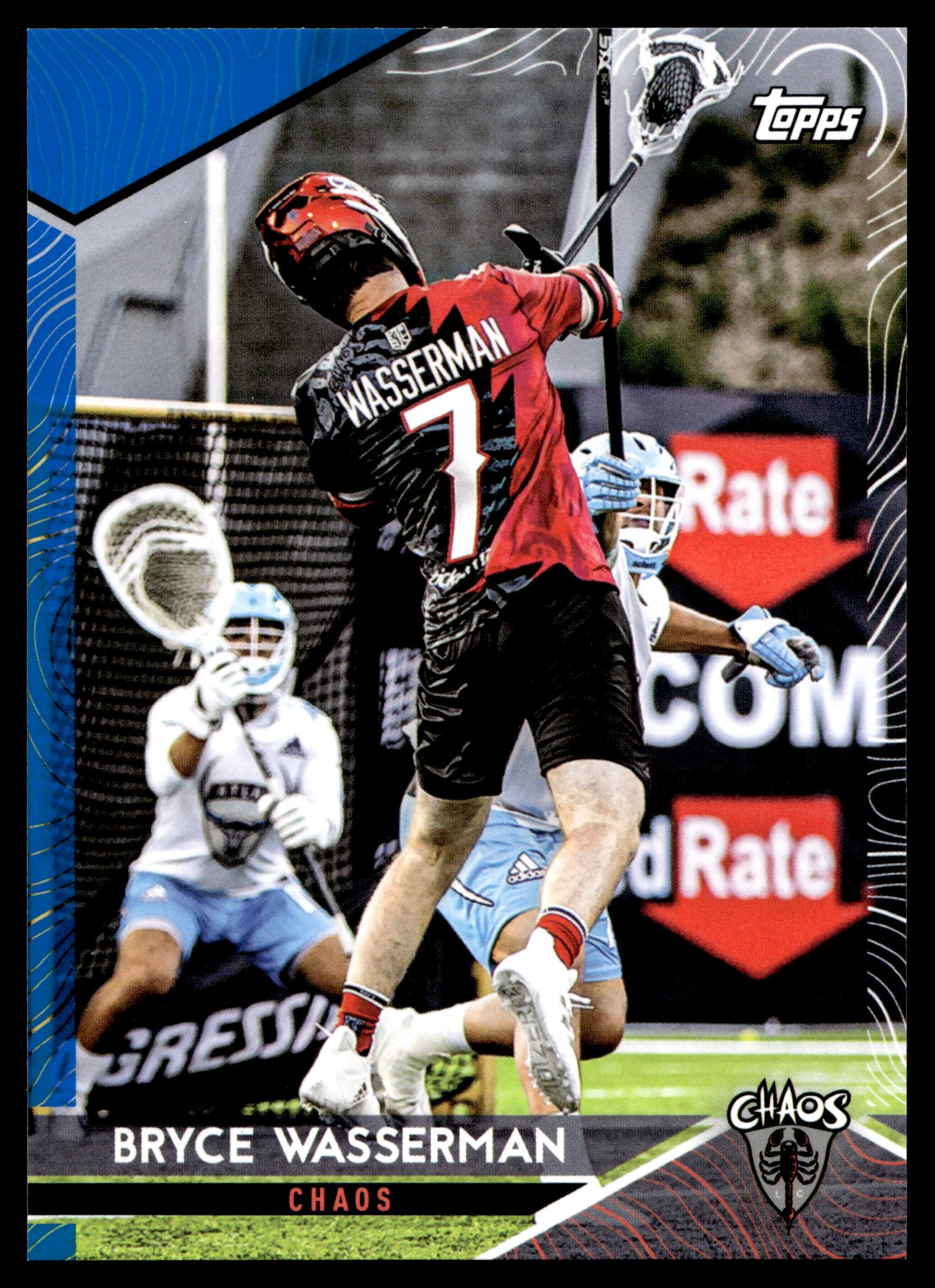 Bryce Wasserman 2022 Topps PLL Chaos Blue 76/99 #18