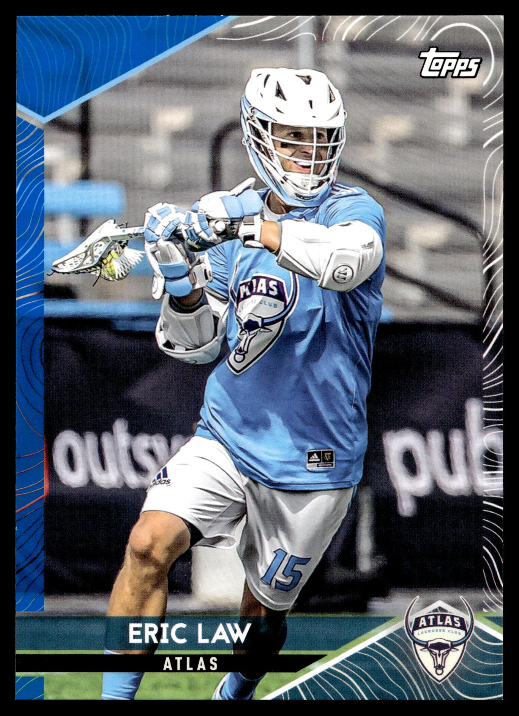 Eric Law 2022 Topps PLL Atlas Blue 77/99 #35