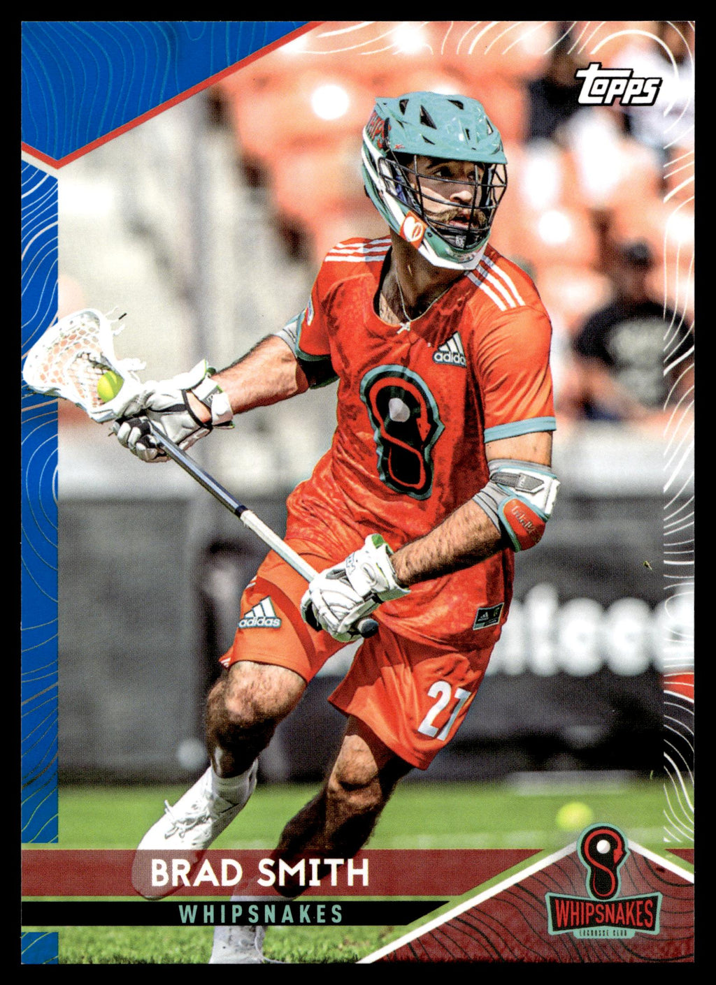 Brad Smith 2022 Topps PLL Whipsnakes Blue 96/99 #111