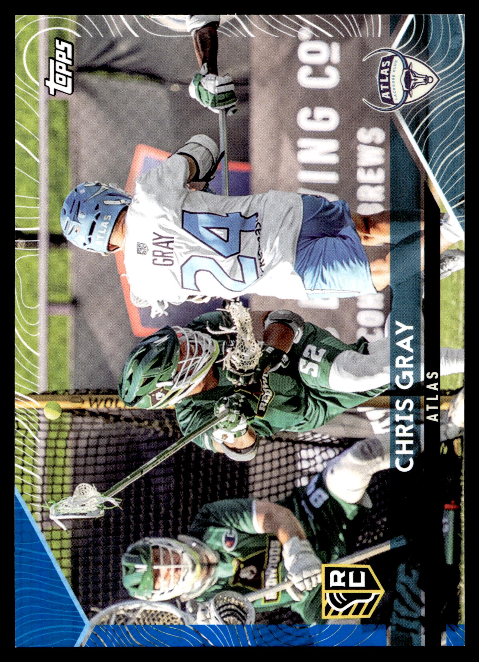 Chris Gray 2022 Topps PLL Atlas Blue 22/99 #122