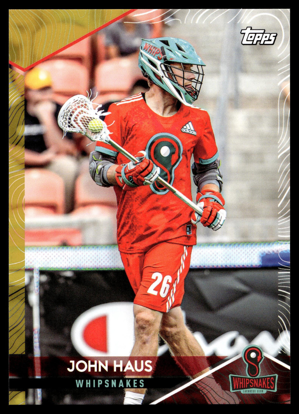 John Haus 2022 Topps PLL Whipsnakes Gold 07/50 #59