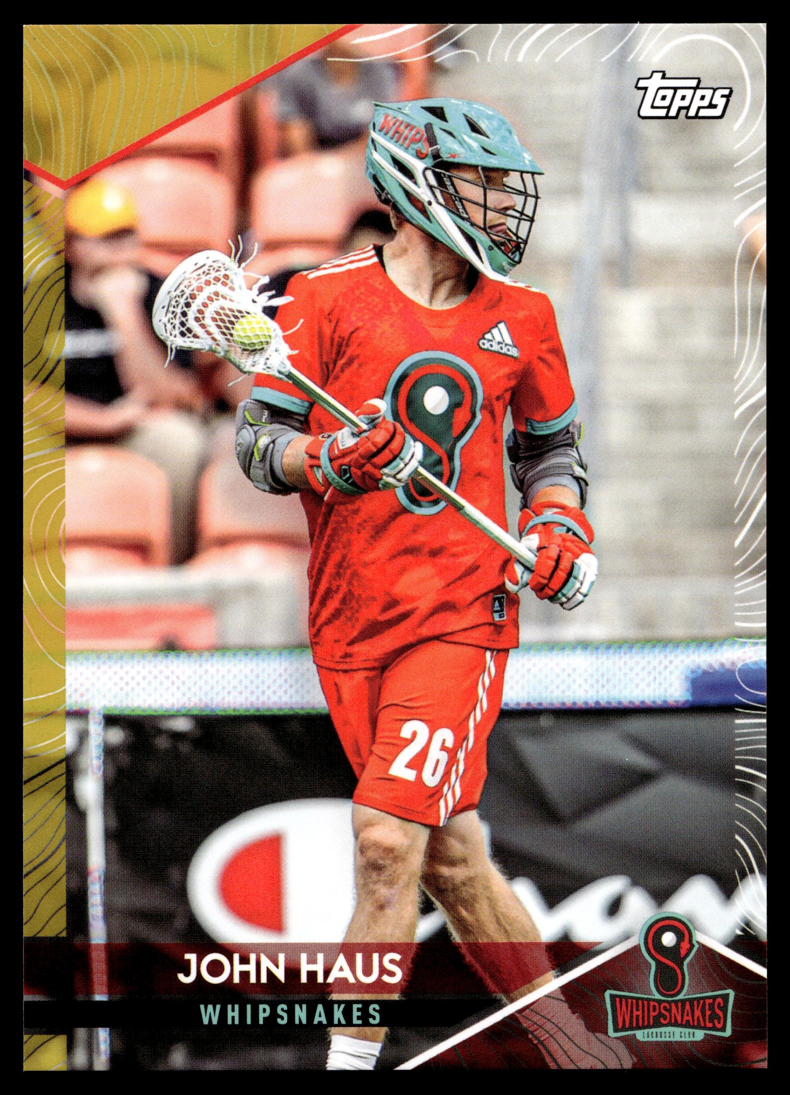John Haus 2022 Topps PLL Whipsnakes Gold 07/50 #59