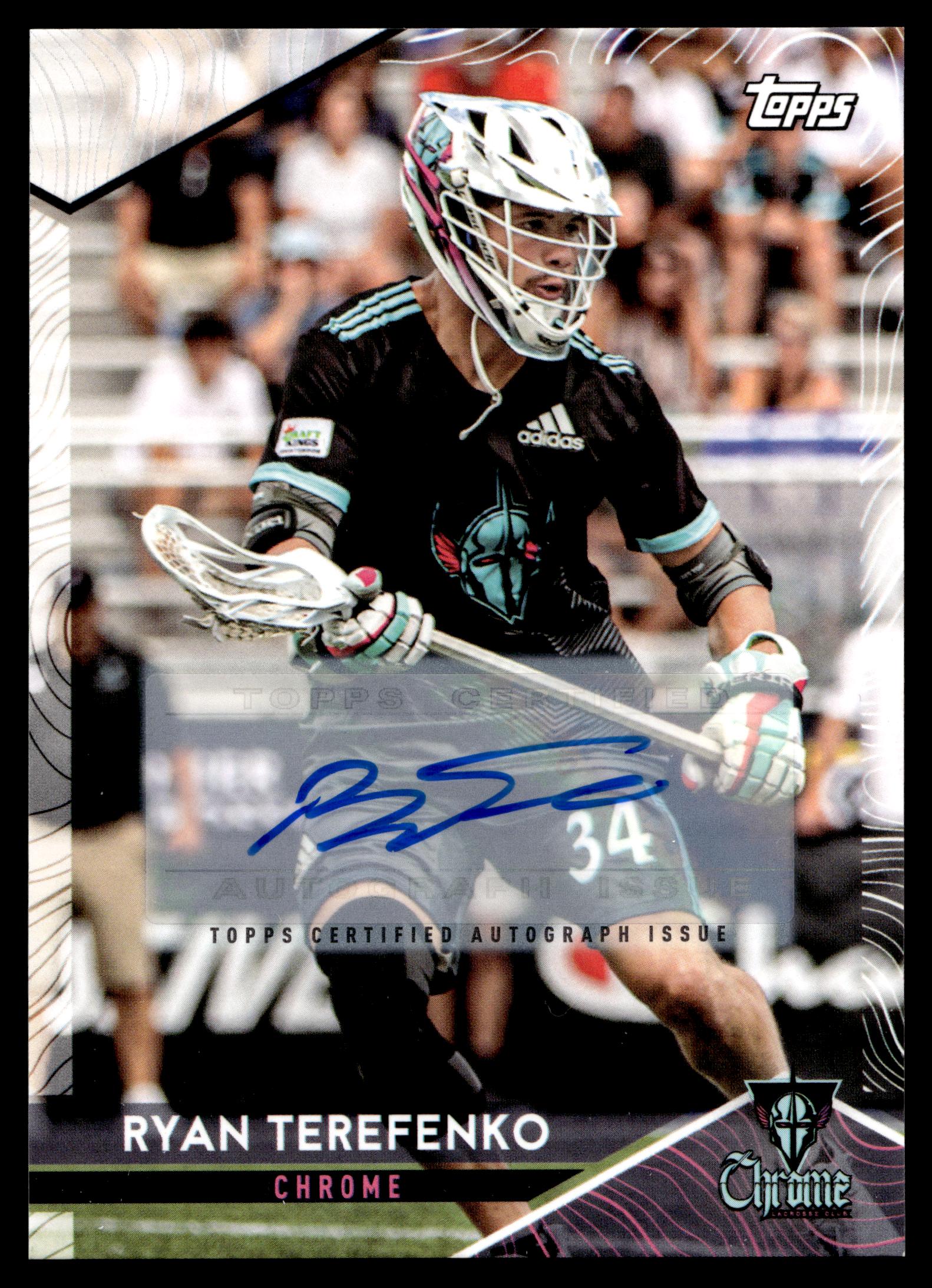 Ryan Terefenko 2022 Topps PLL Chrome Base Auto #1