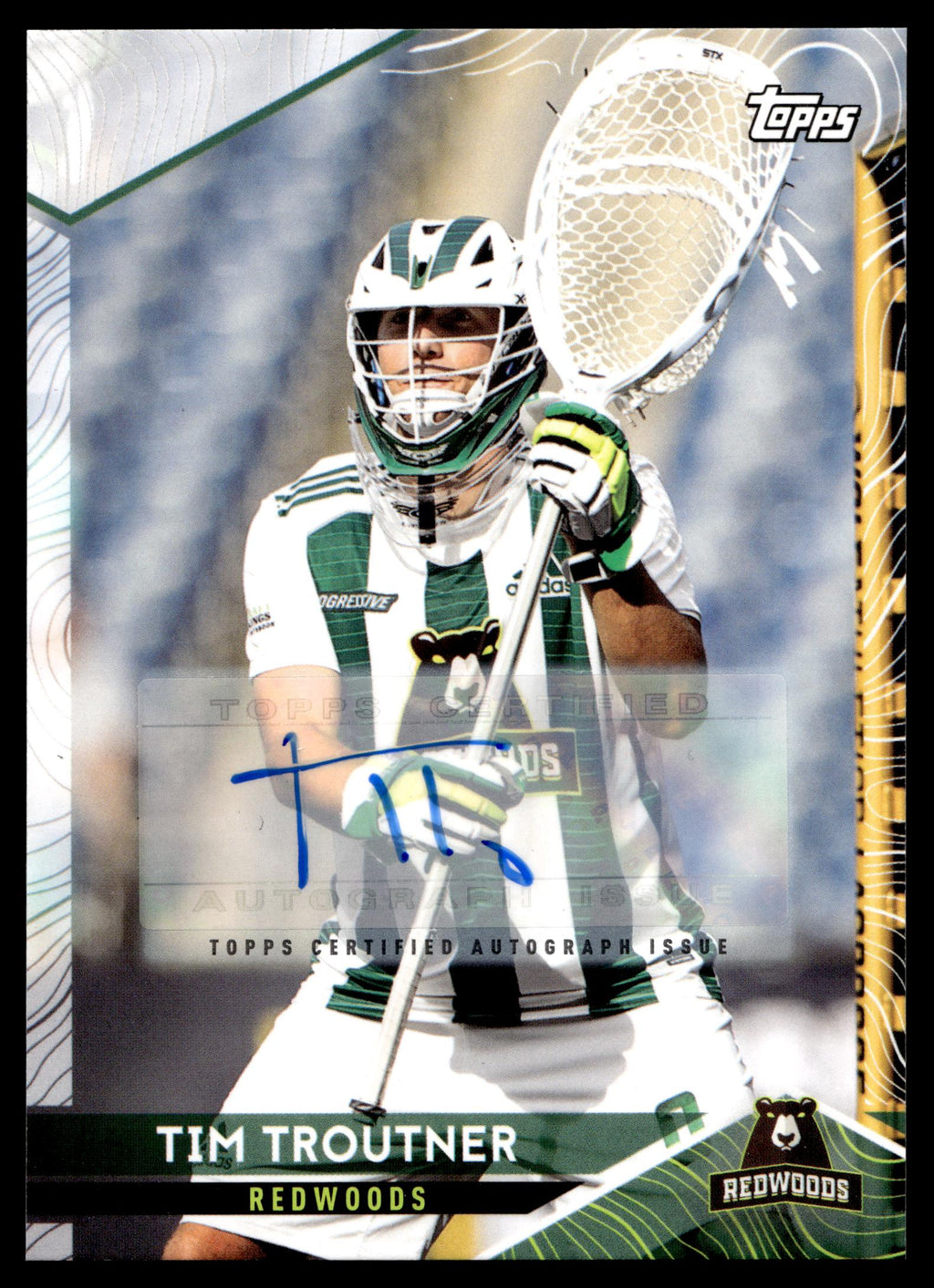 Tim Troutner 2022 Topps PLL Redwoods Base Auto #30