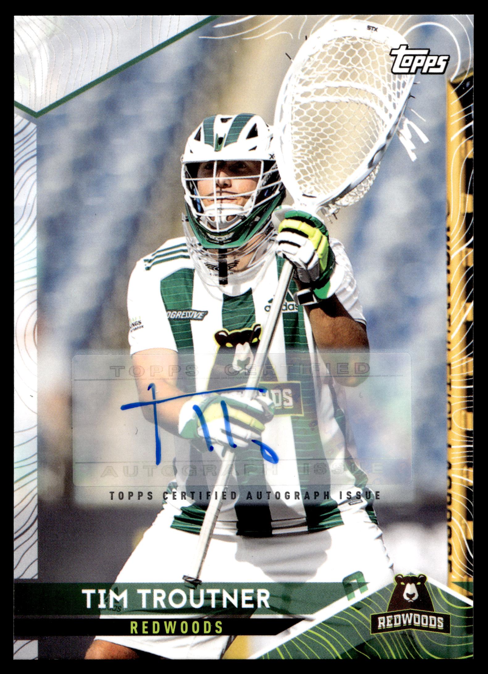 Tim Troutner 2022 Topps PLL Redwoods Base Auto #30