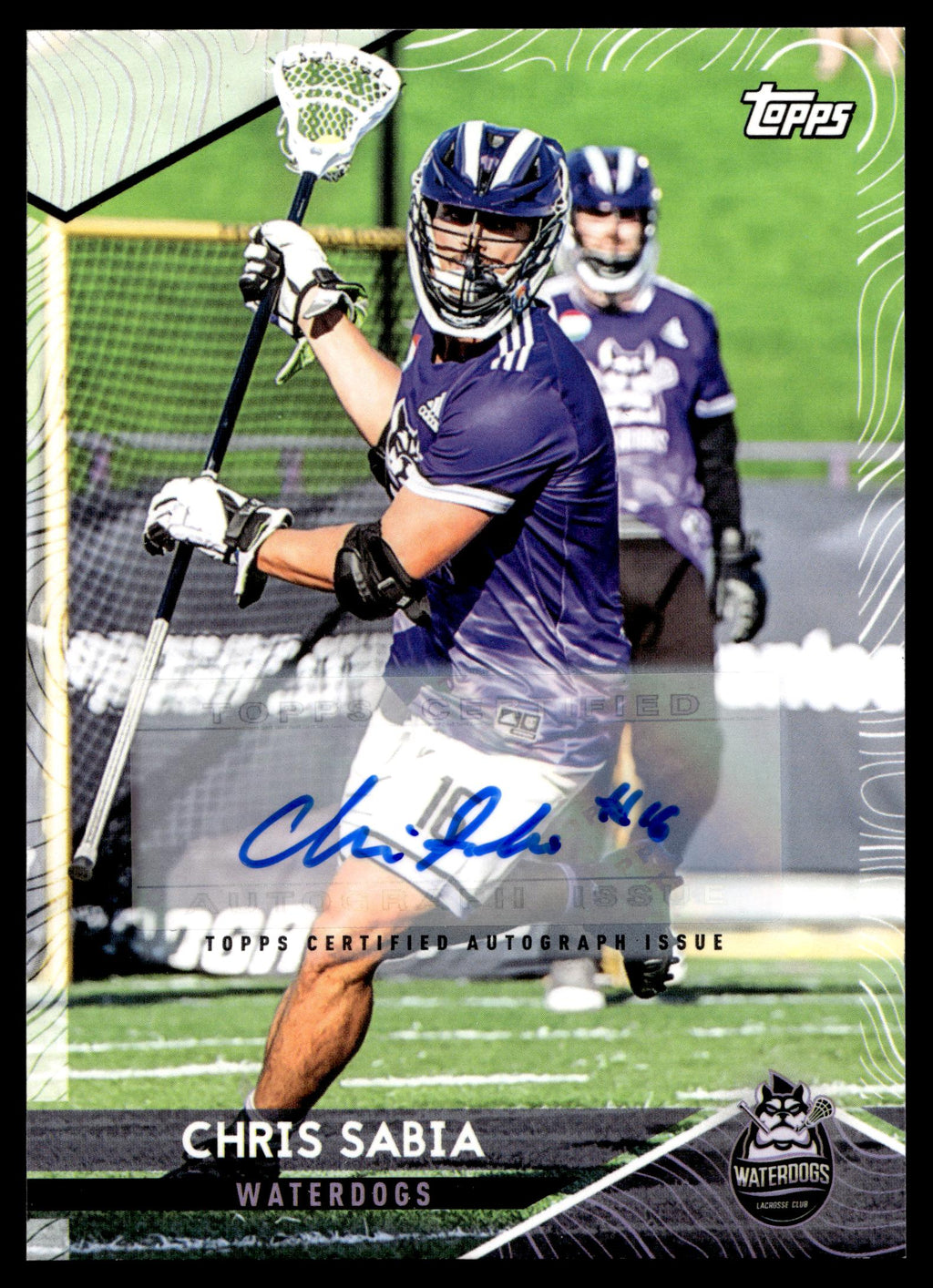 Chris Sabia 2022 Topps PLL Waterdogs Base Auto #64