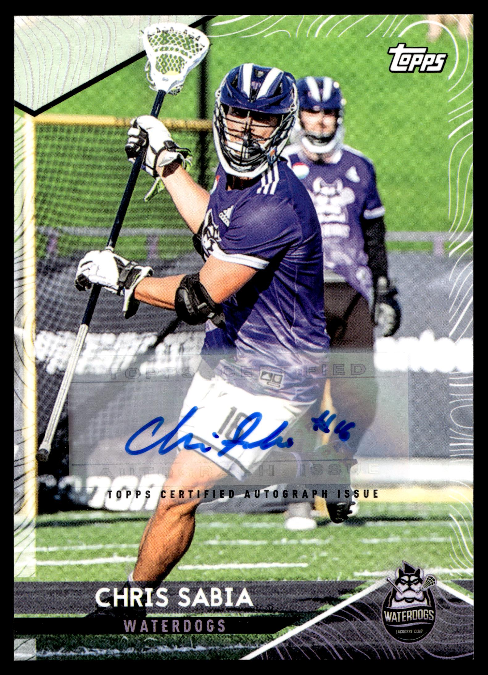 Chris Sabia 2022 Topps PLL Waterdogs Base Auto #64