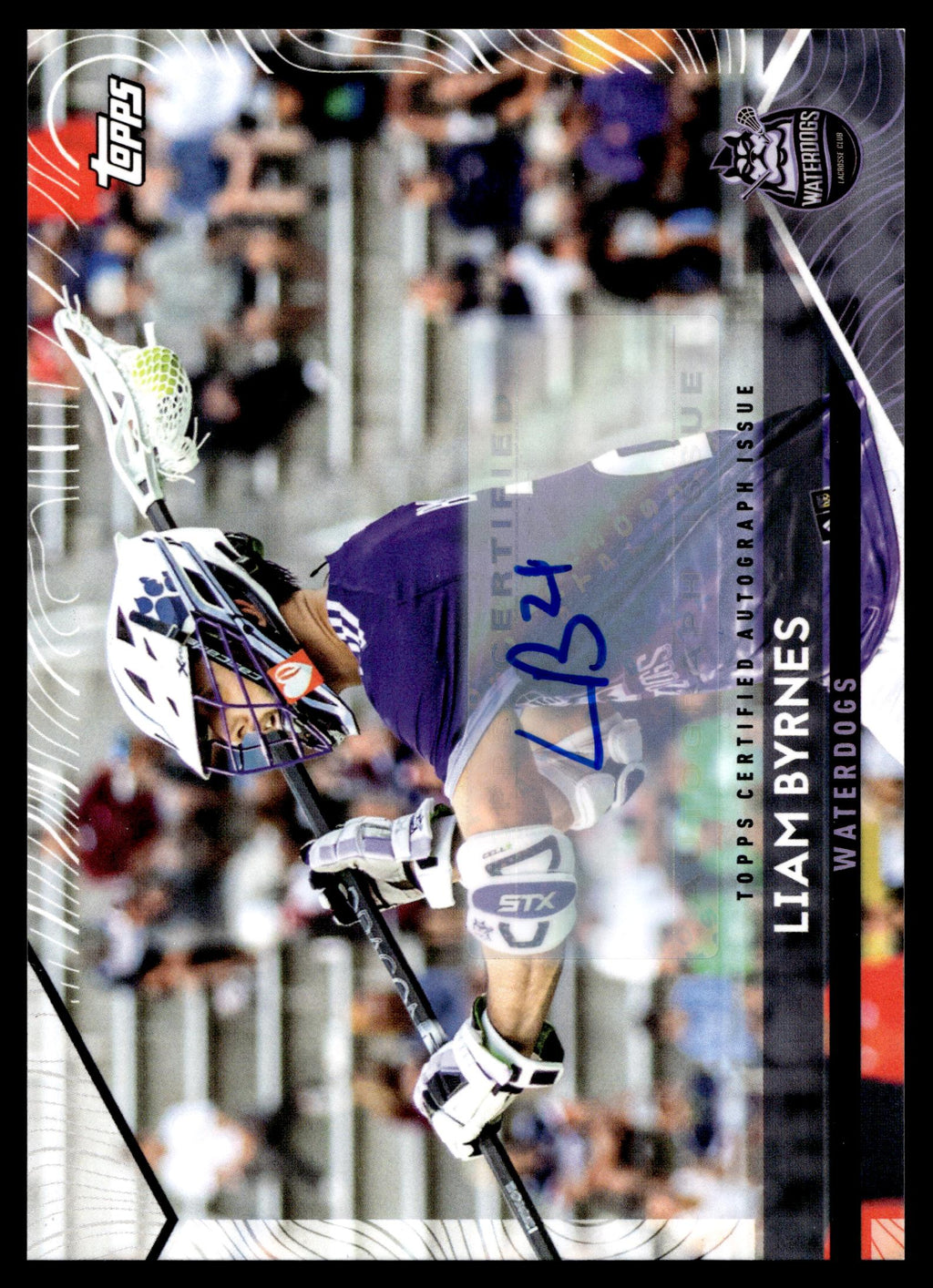 Liam Byrnes 2022 Topps PLL Waterdogs Base Auto #69