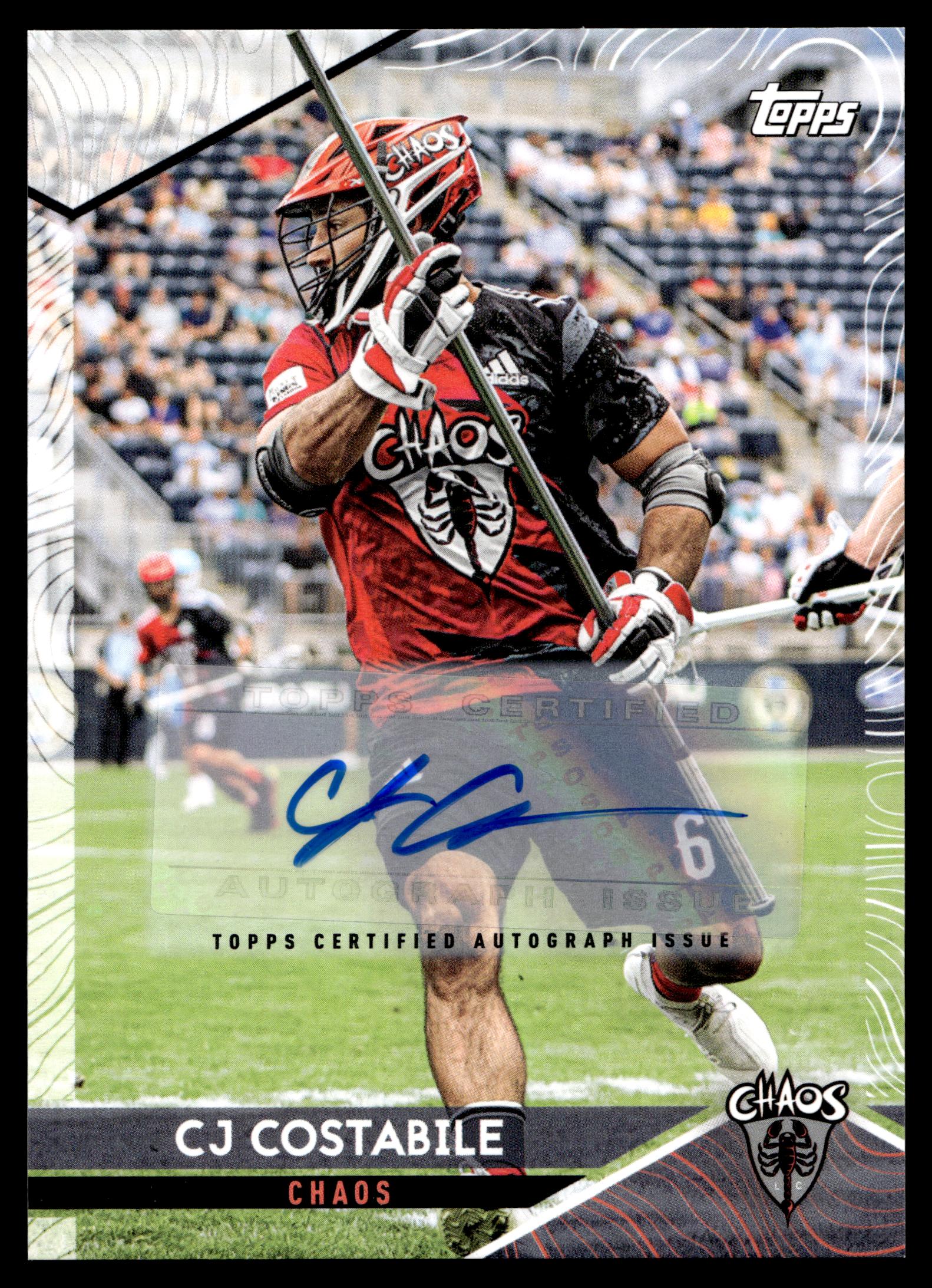 CJ Costabile 2022 Topps PLL Chaos Base Auto #71