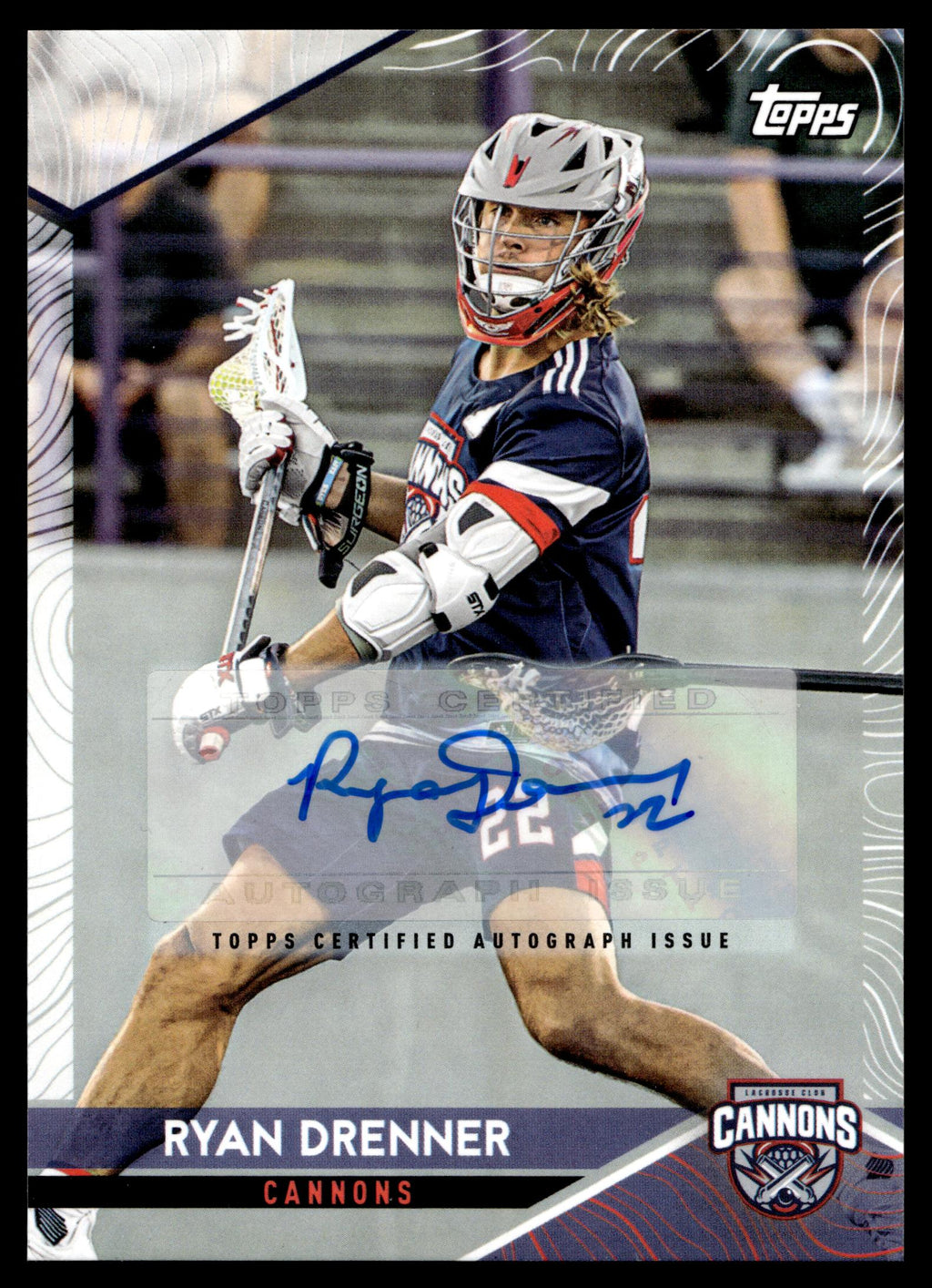 Ryan Drenner 2022 Topps PLL Cannons Base Auto #74