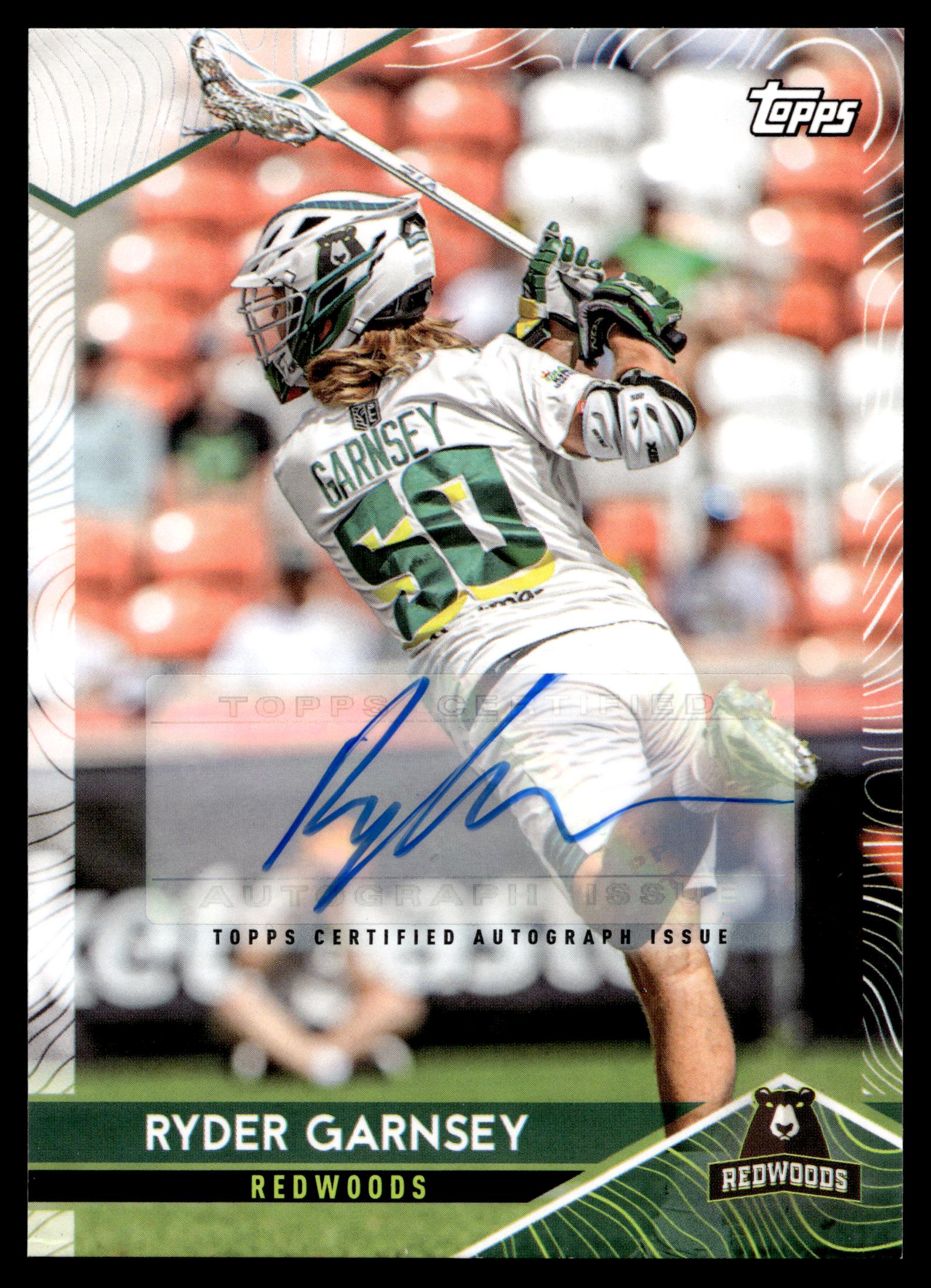 Ryder Garnsey 2022 Topps PLL Redwoods Base Auto #110