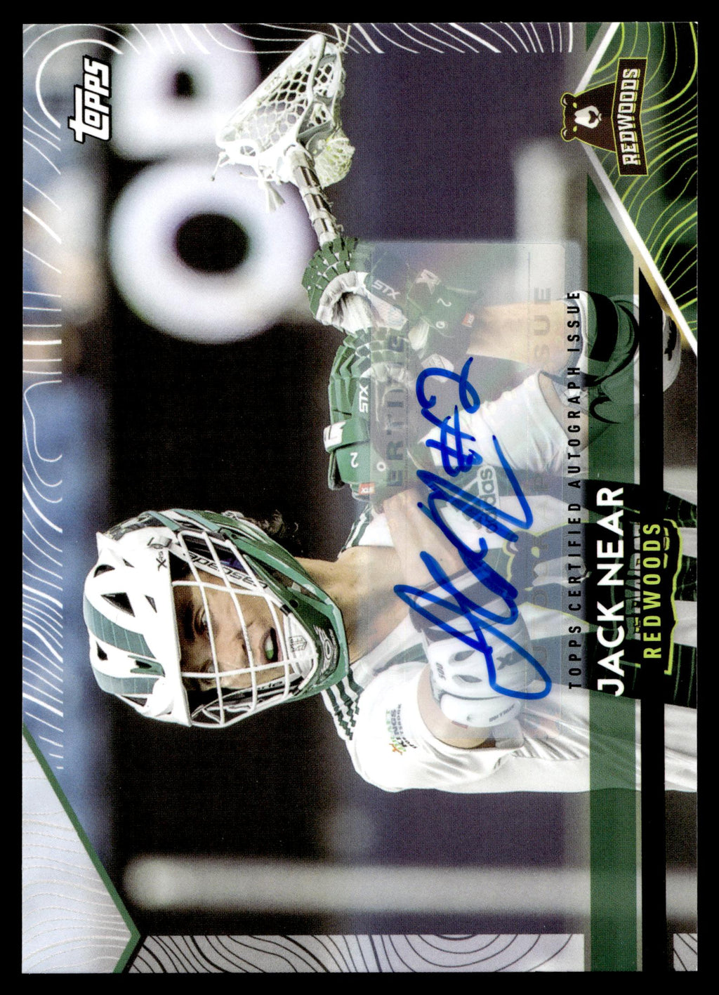 Jack Near 2022 Topps PLL Redwoods Base Auto #119