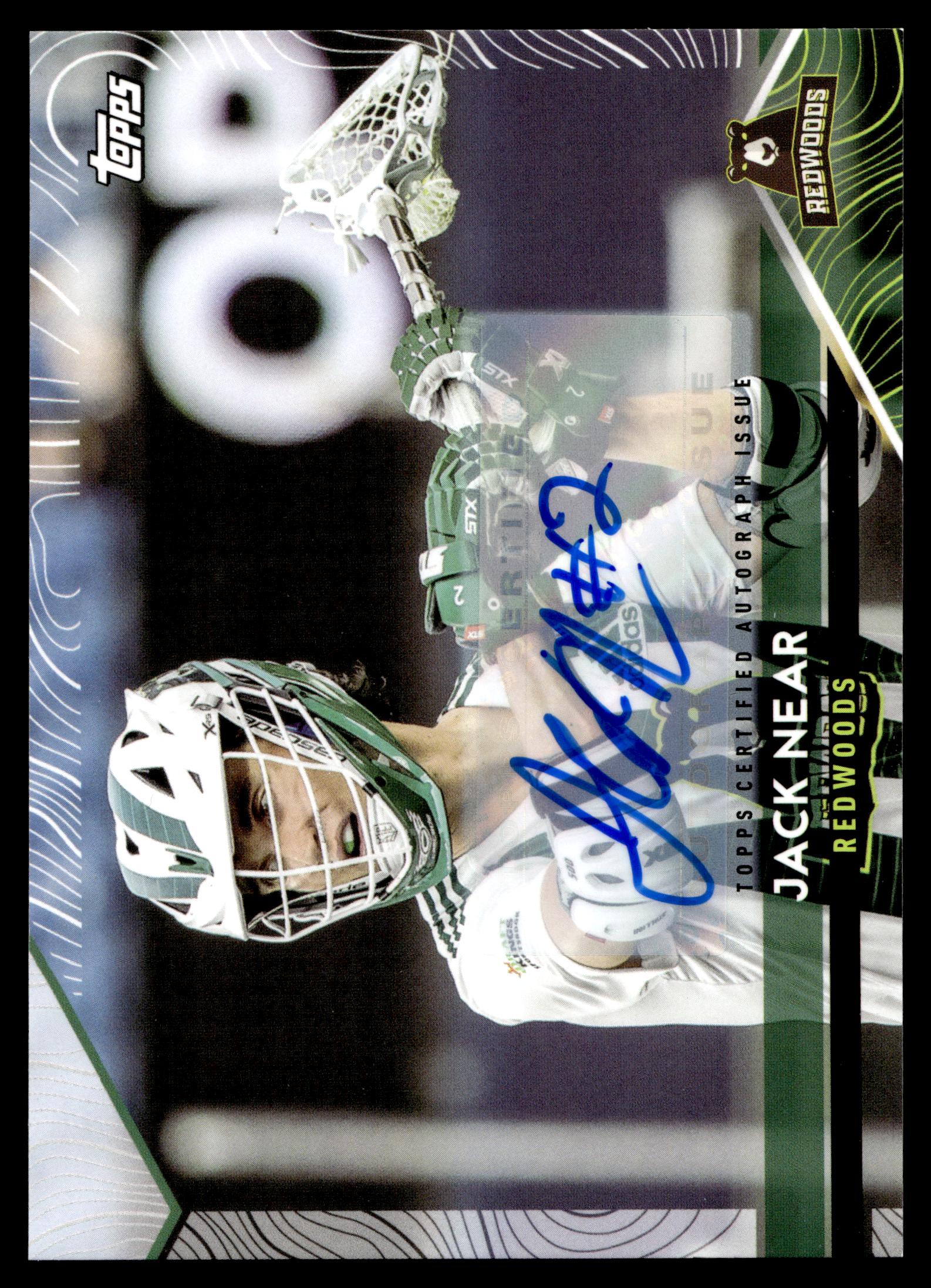 Jack Near 2022 Topps PLL Redwoods Base Auto #119