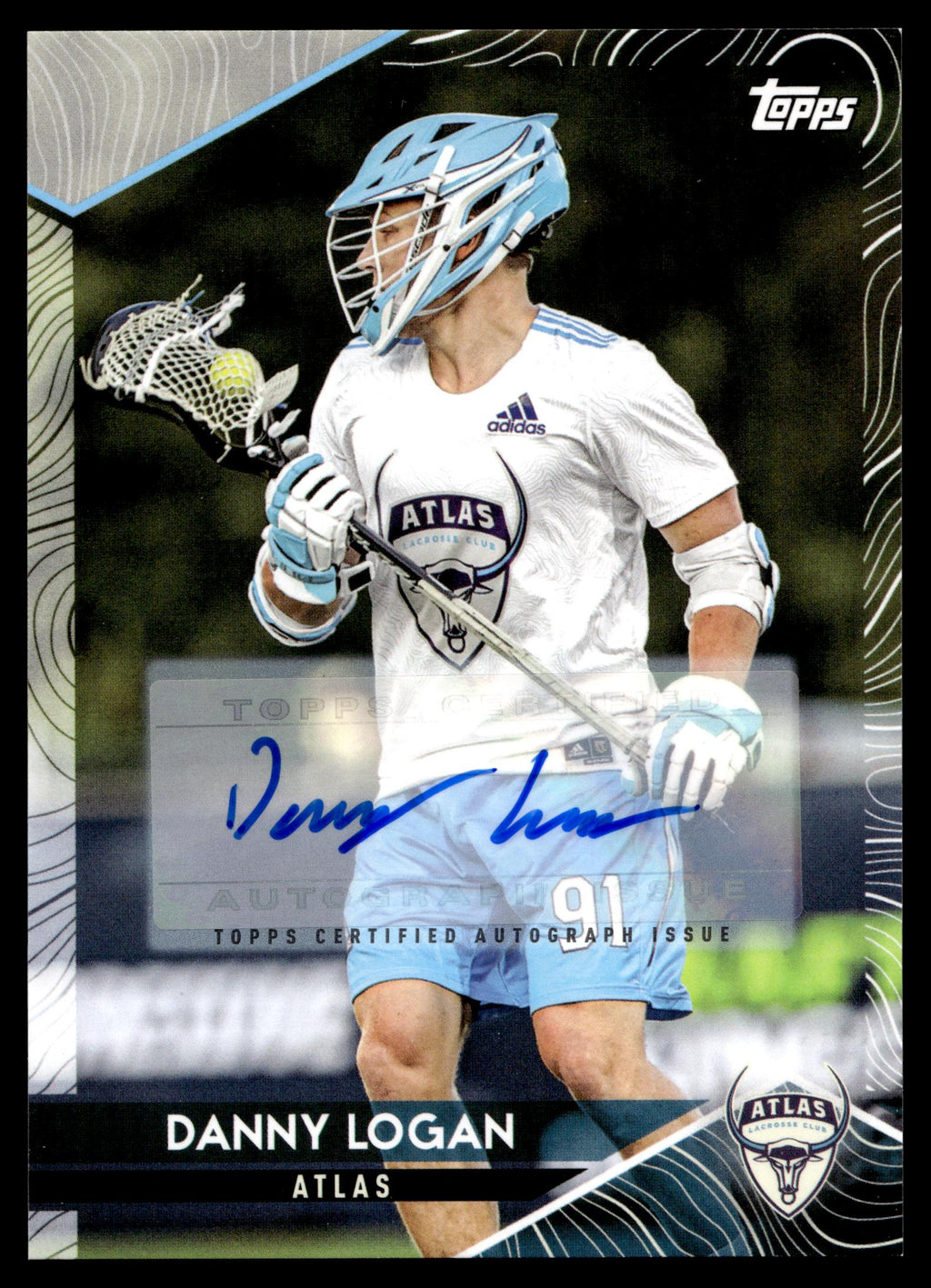 Danny Logan 2022 Topps PLL Atlas Base Auto #138