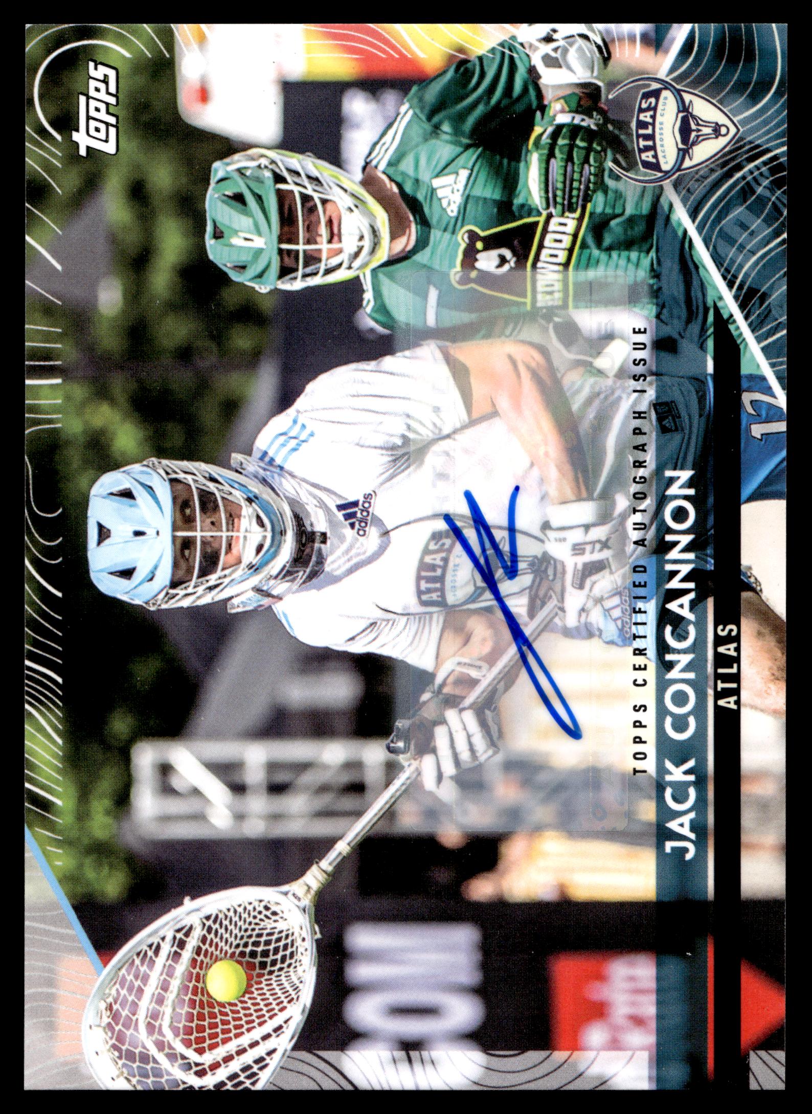 Jack Concannon 2022 Topps PLL Atlas Base Auto #168