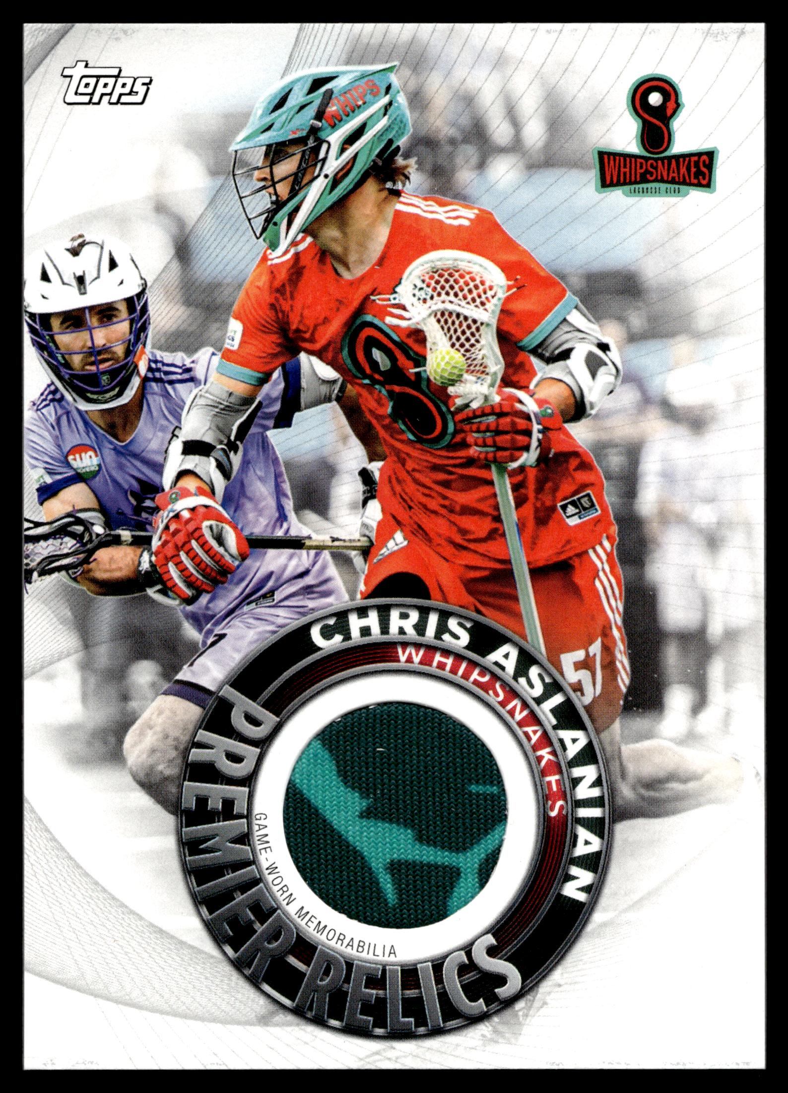Chris Aslanian 2022 Topps PLL Whipsnakes Premier Relics #PR-CA