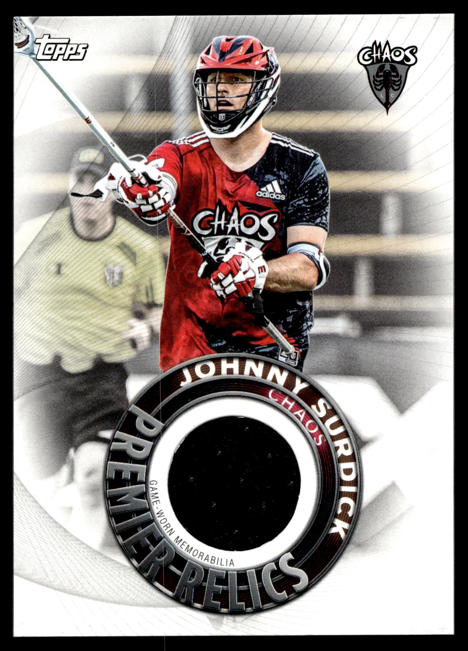 Johnny Surdick 2022 Topps PLL Chaos Premier Relics #PR-JS