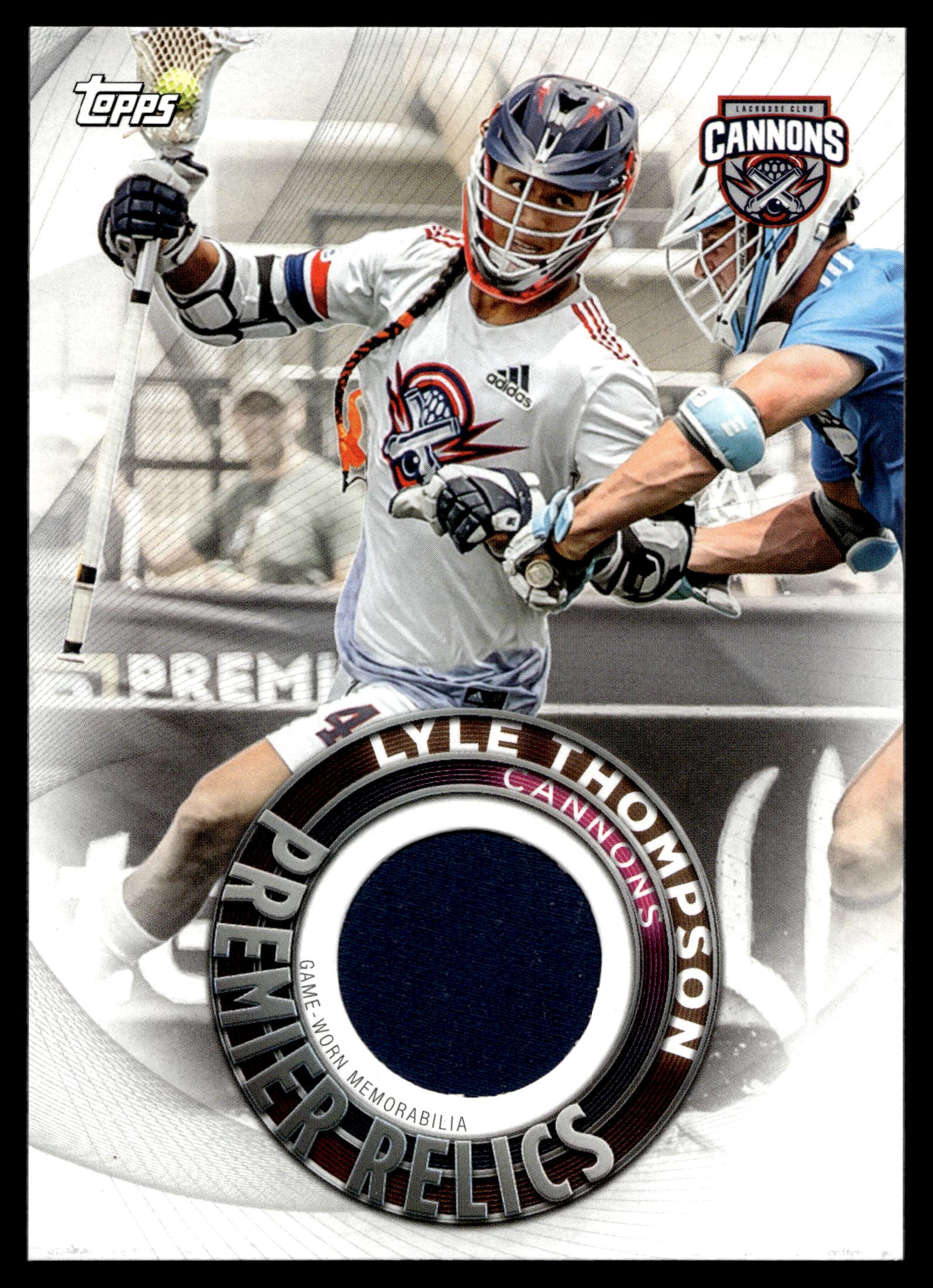 Lyle Thompson 2022 Topps PLL Cannons Premier Relics #PR-LT