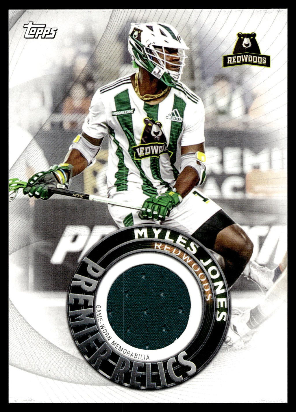 Myles Jones 2022 Topps PLL Redwoods Premier Relics #PR-MJ