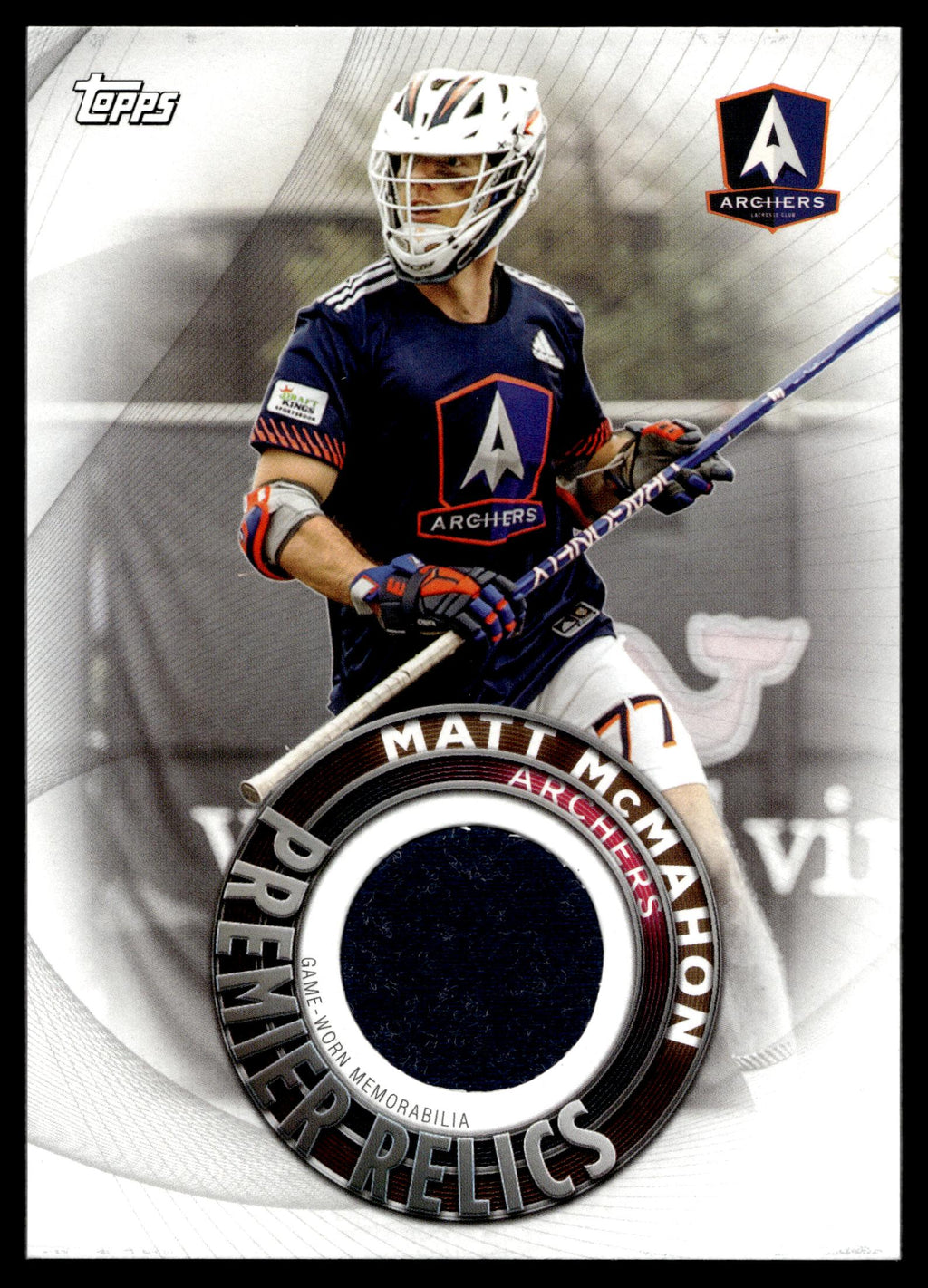 Matt McMahon 2022 Topps PLL Archers Premier Relics #PR-MM