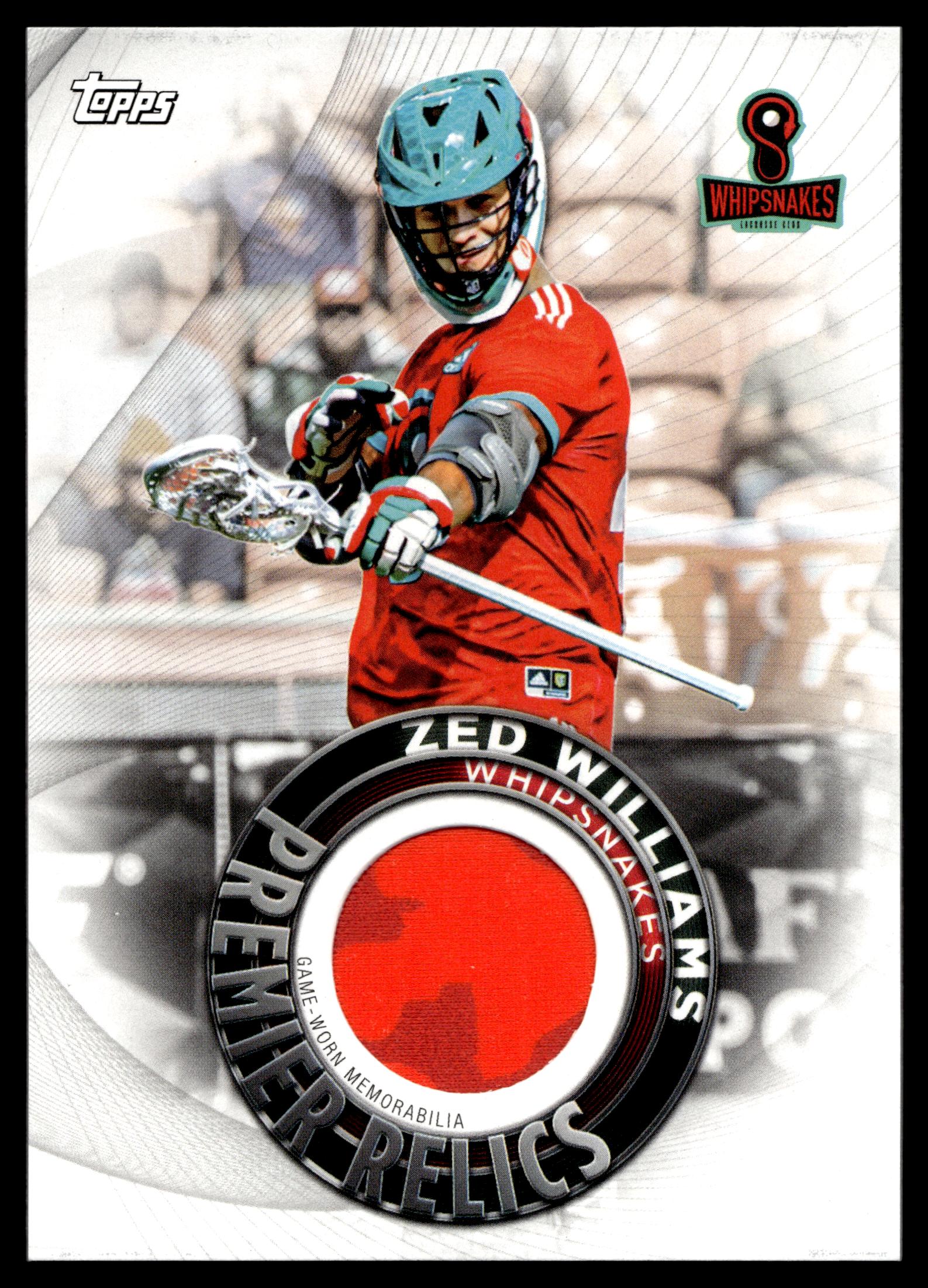 Zed Williams 2022 Topps PLL Whipsnakes Premier Relics #PR-ZW