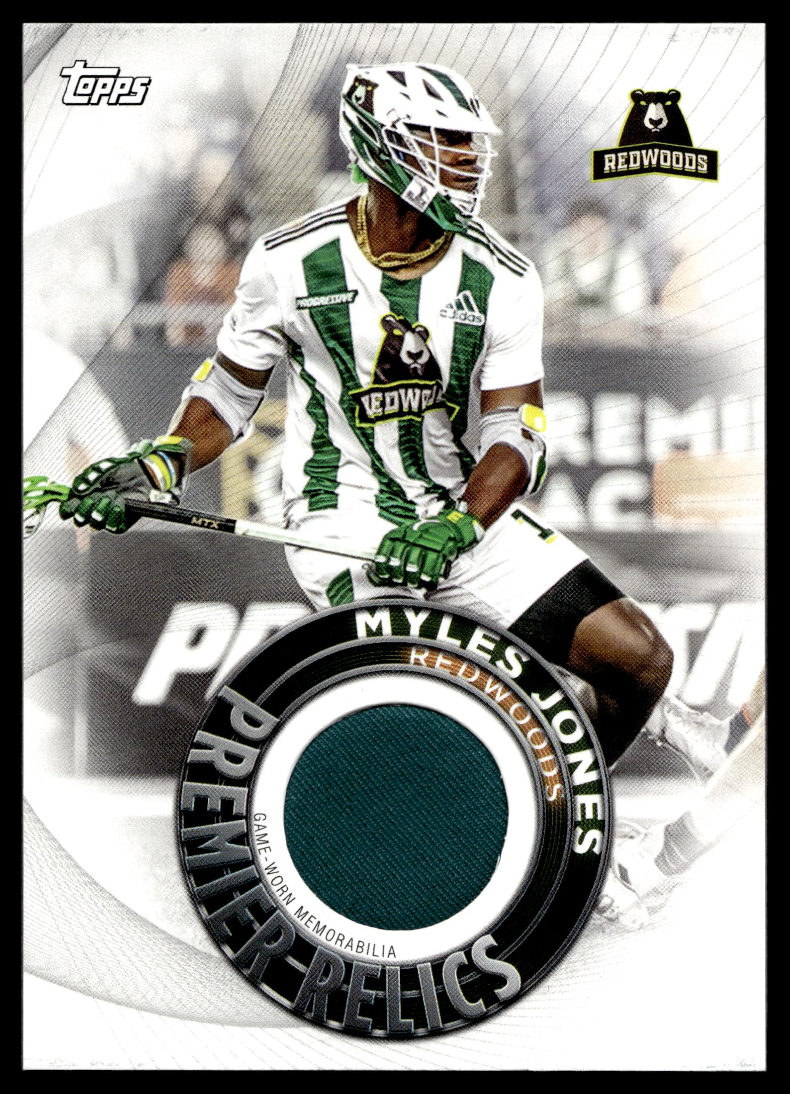 Myles Jones 2022 Topps PLL Redwoods Premier Relics #PR-MJ