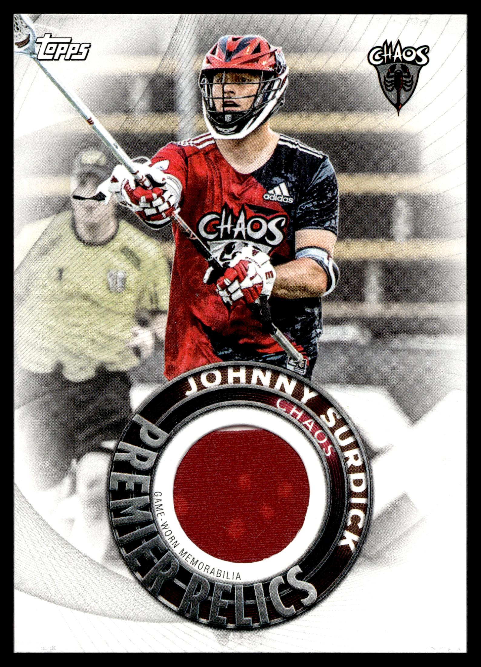 Johnny Surdick 2022 Topps PLL Chaos Premier Relics #PR-JS