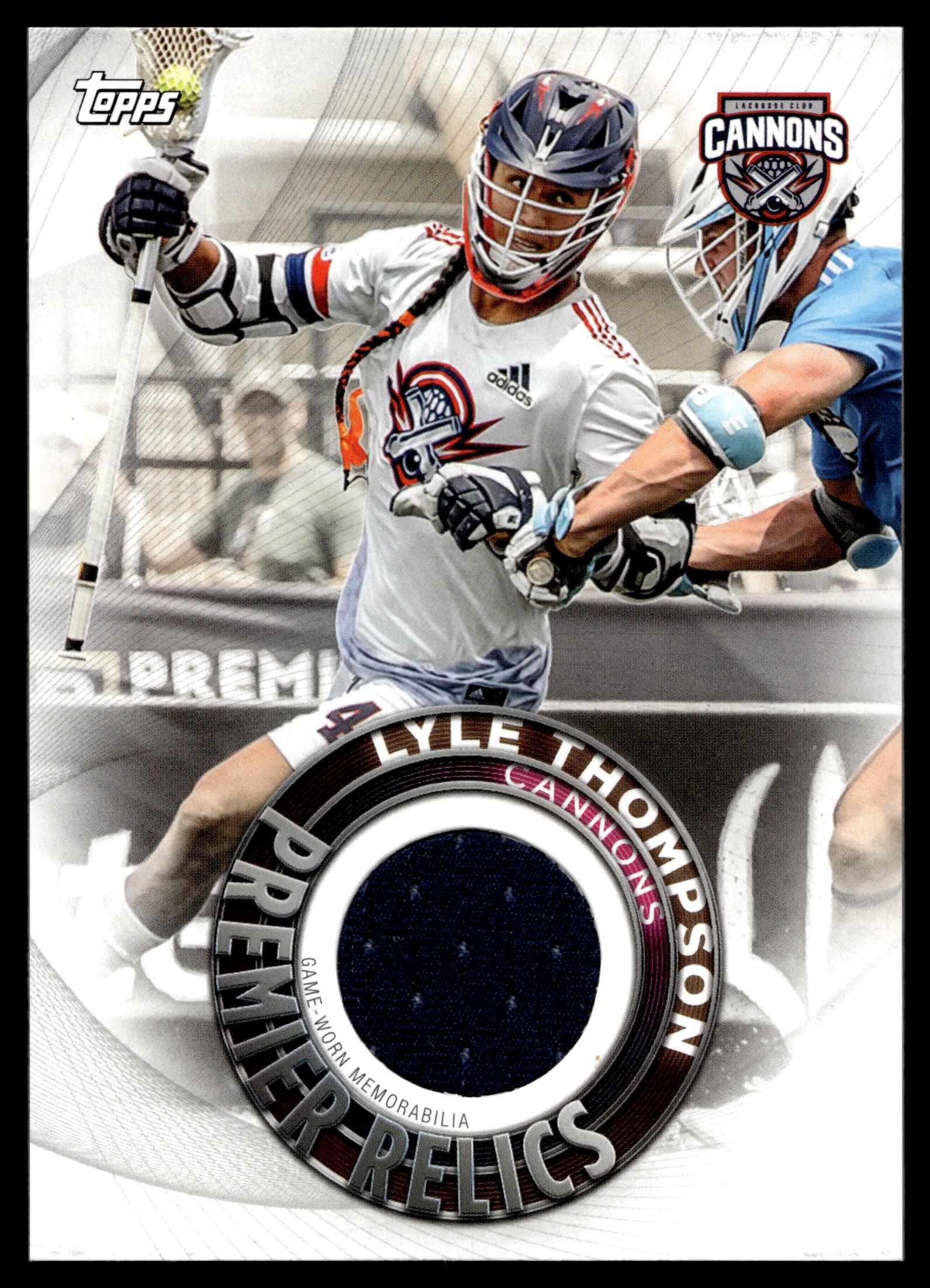 Lyle Thompson 2022 Topps PLL Cannons Premier Relics #PR-LT