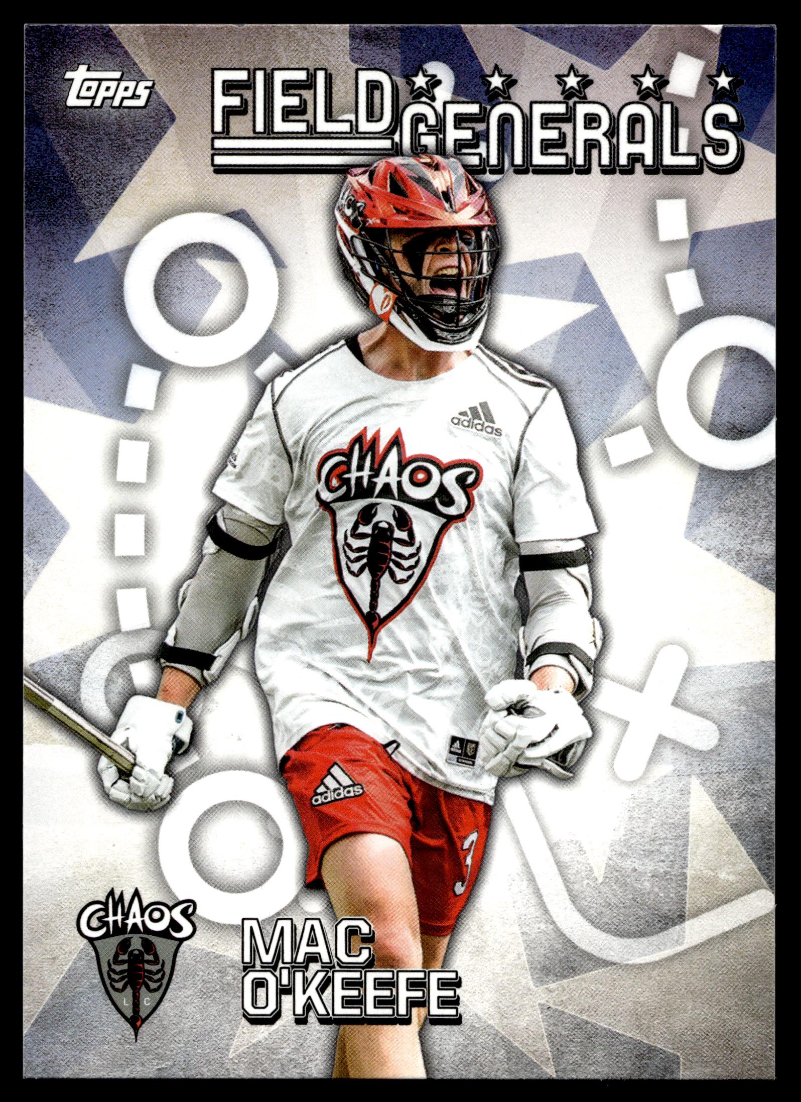 Mac O'Keefe 2022 Topps PLL Chaos Field Generals #FG-1