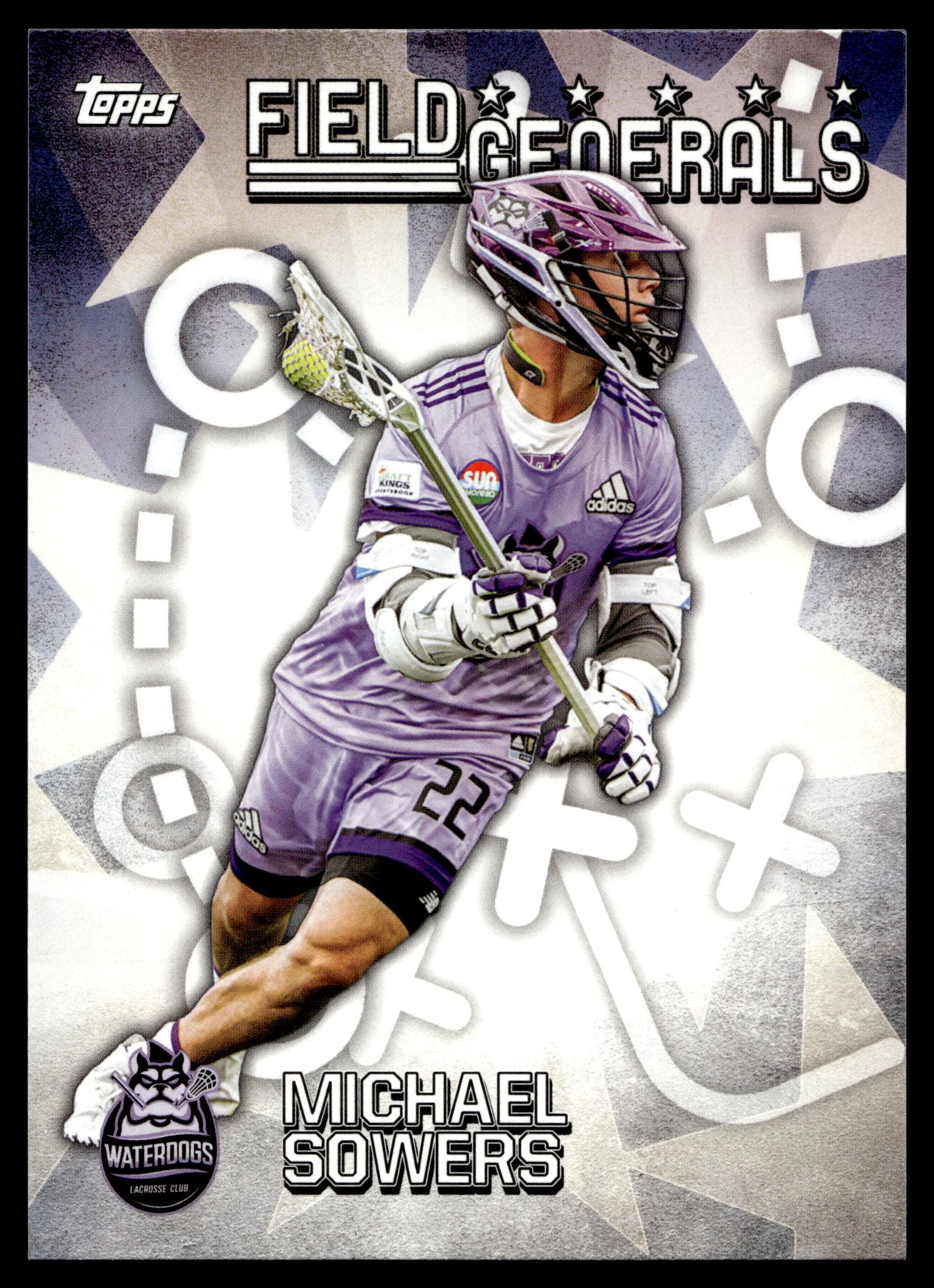 Michael Sowers 2022 Topps PLL Waterdogs Field Generals #FG-4