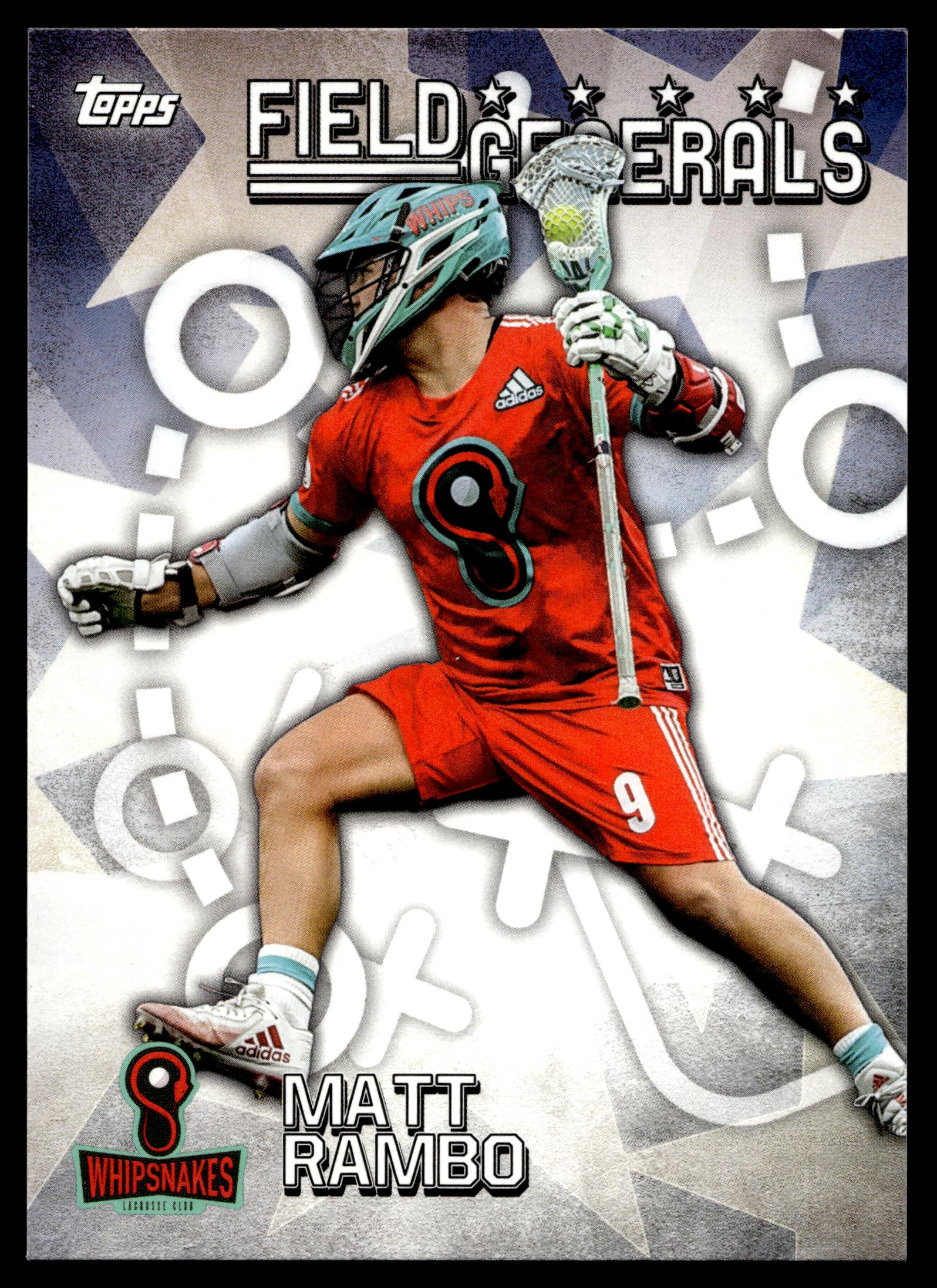 Matt Rambo 2022 Topps PLL Whipsnakes Field Generals #FG-6