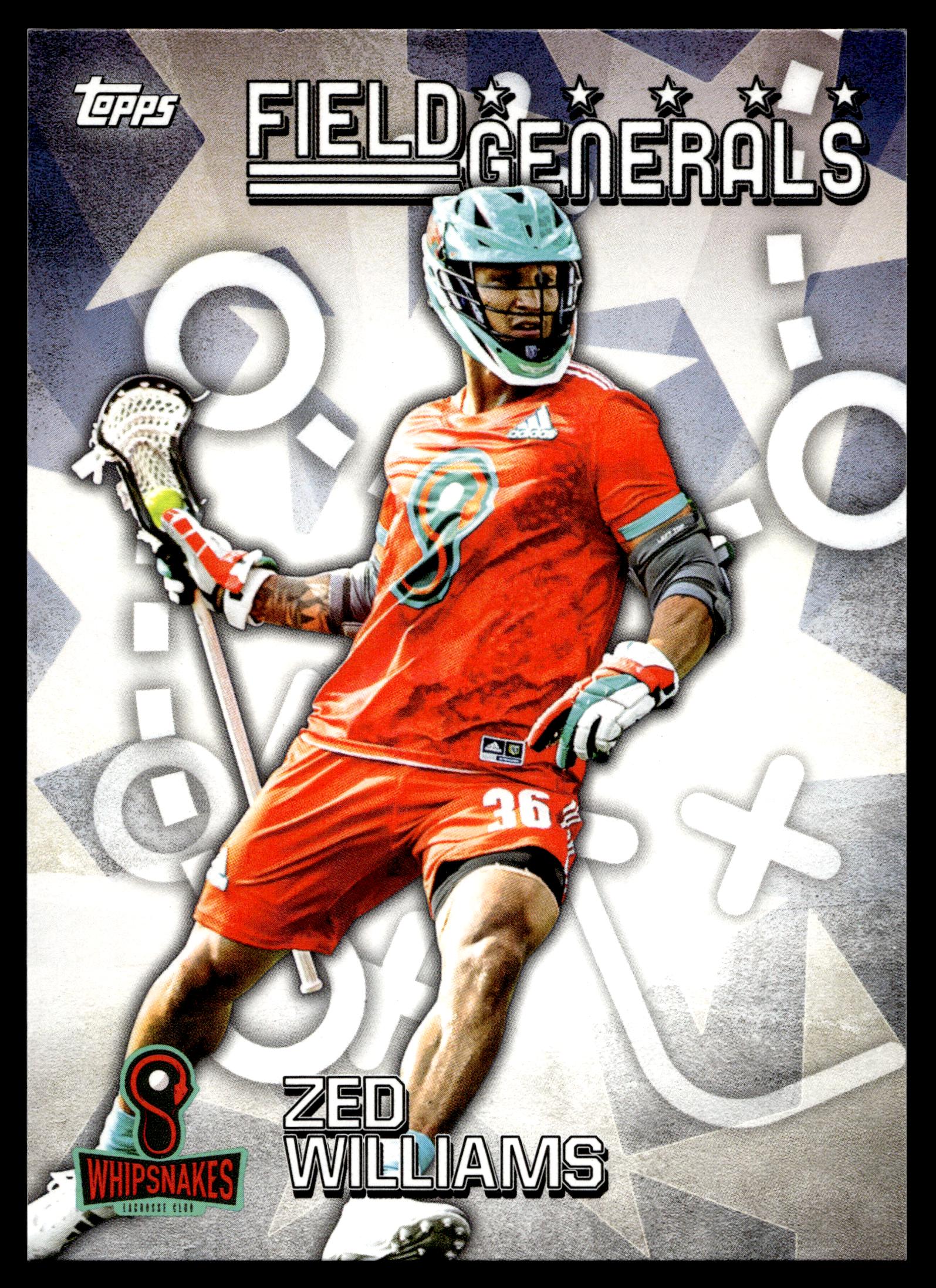 Zed Williams 2022 Topps PLL Whipsnakes Field Generals #FG-11