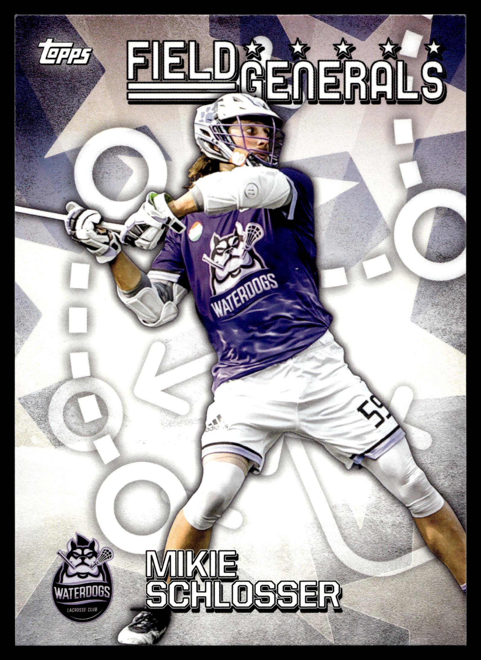 Mikie Schlosser 2022 Topps PLL Waterdogs Field Generals #FG-13