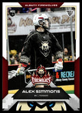 Alex Simmons 2025 TFL Sports NLL Albany Firewolves Color Match #92