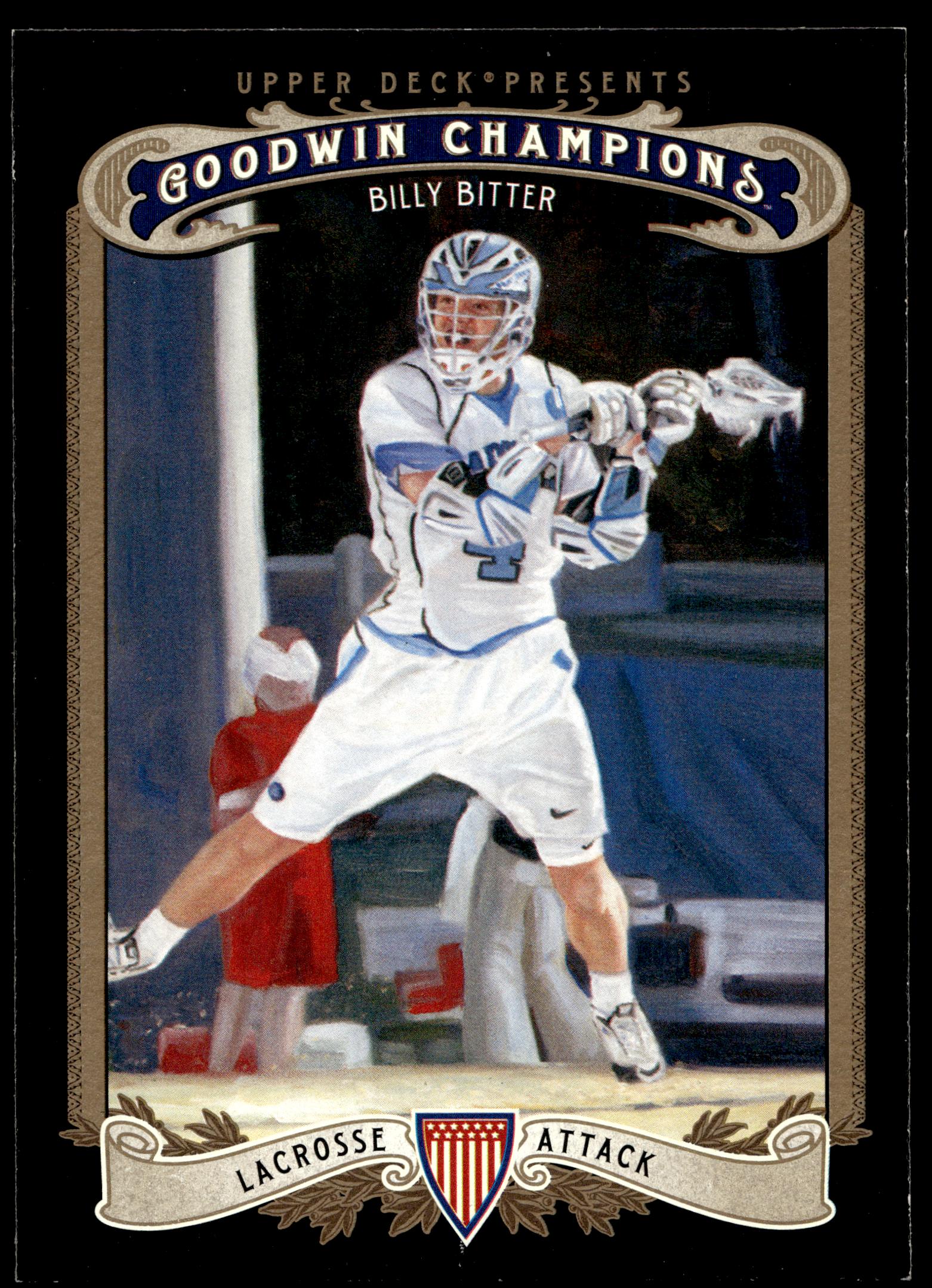 Billy Bitter 2012 Upper Deck Goodwin Champions North Carolina Tar Heels #187