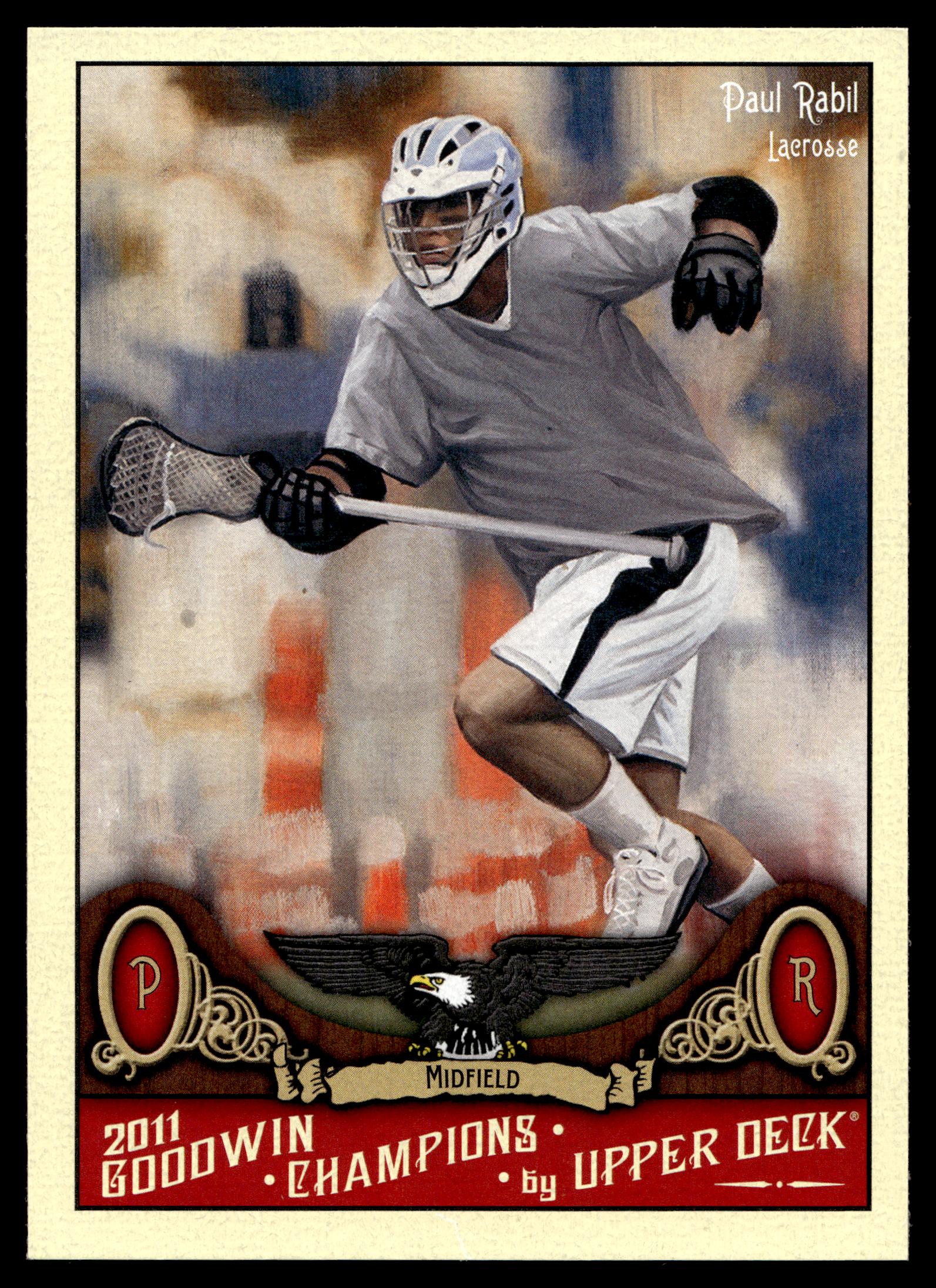 Paul Rabil 2011 Upper Deck Goodwin Champions Hopkins University Blue Jays #28