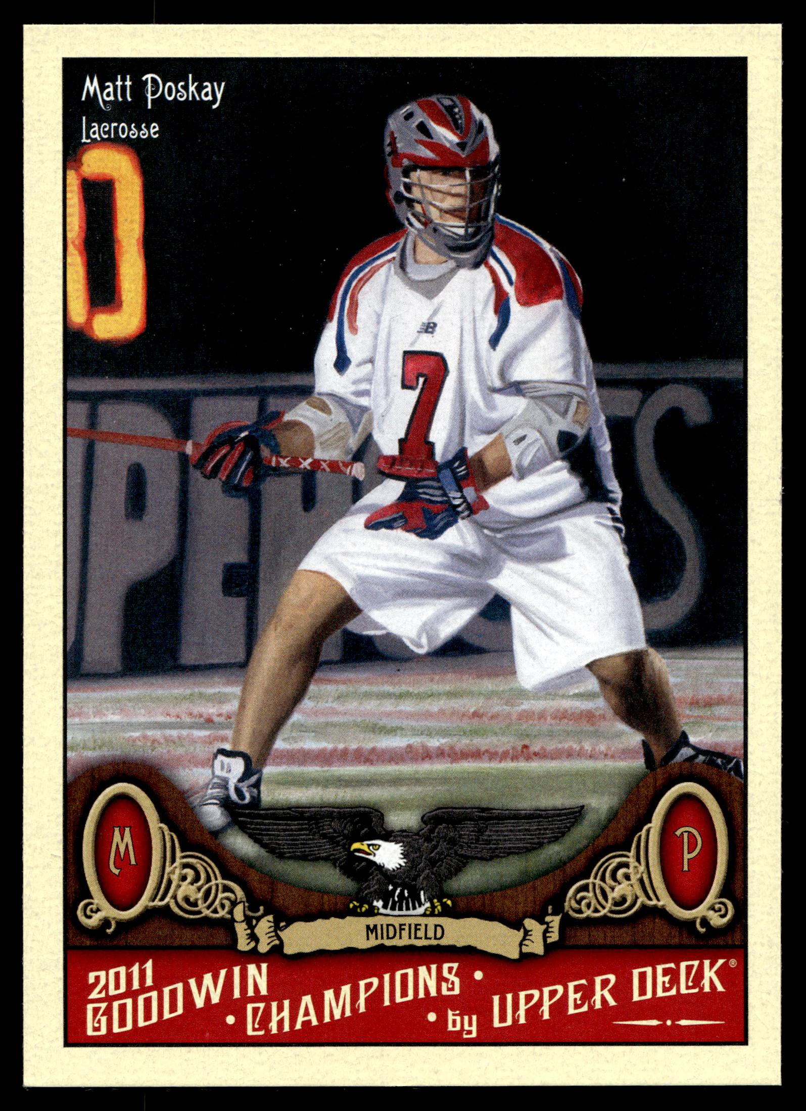 Matt Poskay 2011 Upper Deck Goodwin Champions U of Virginia Cavaliers #127