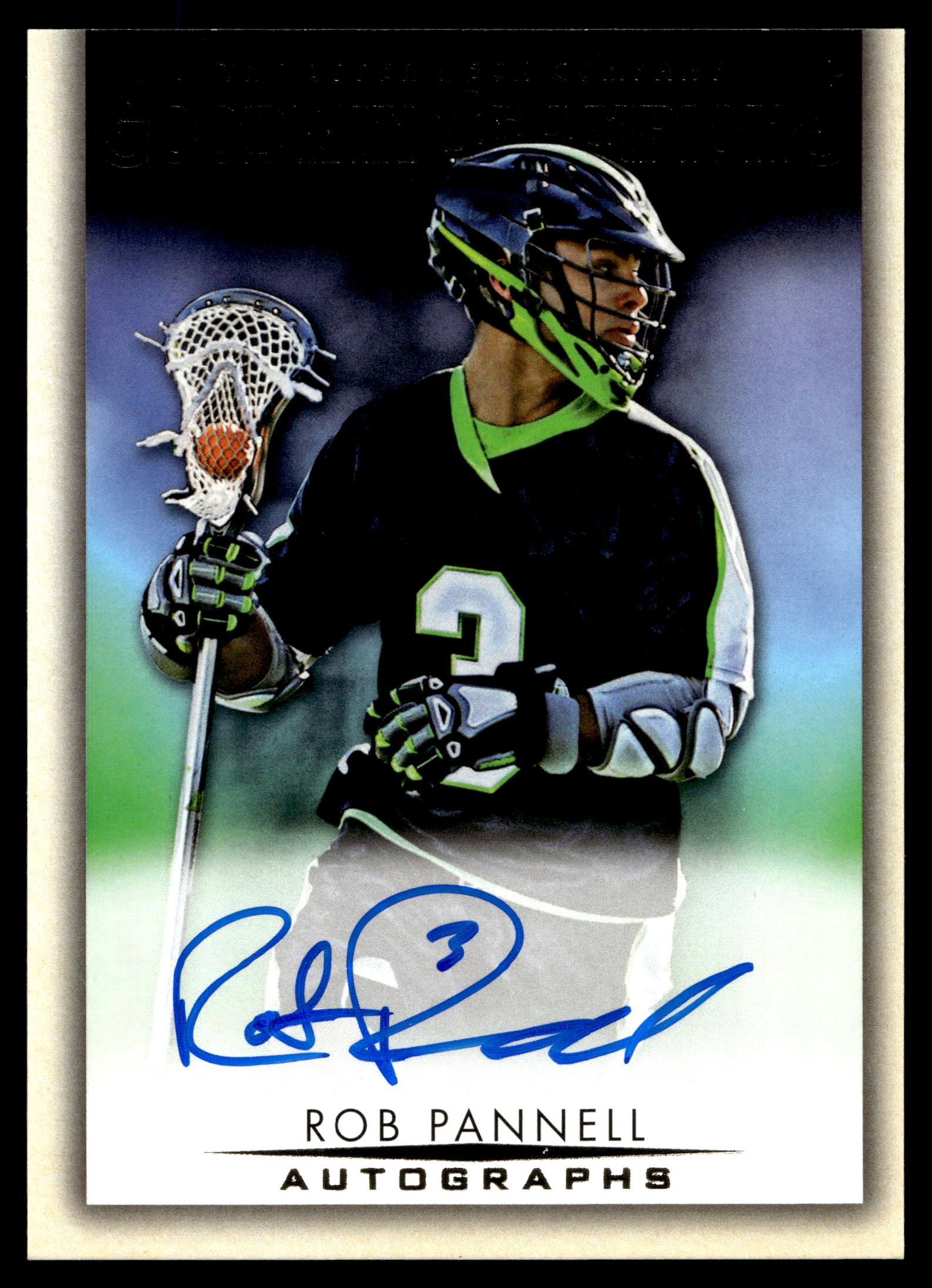 Rob Pannell 2021 Upper Deck Goodwin Champions New York Lizards Autographs #A-RP