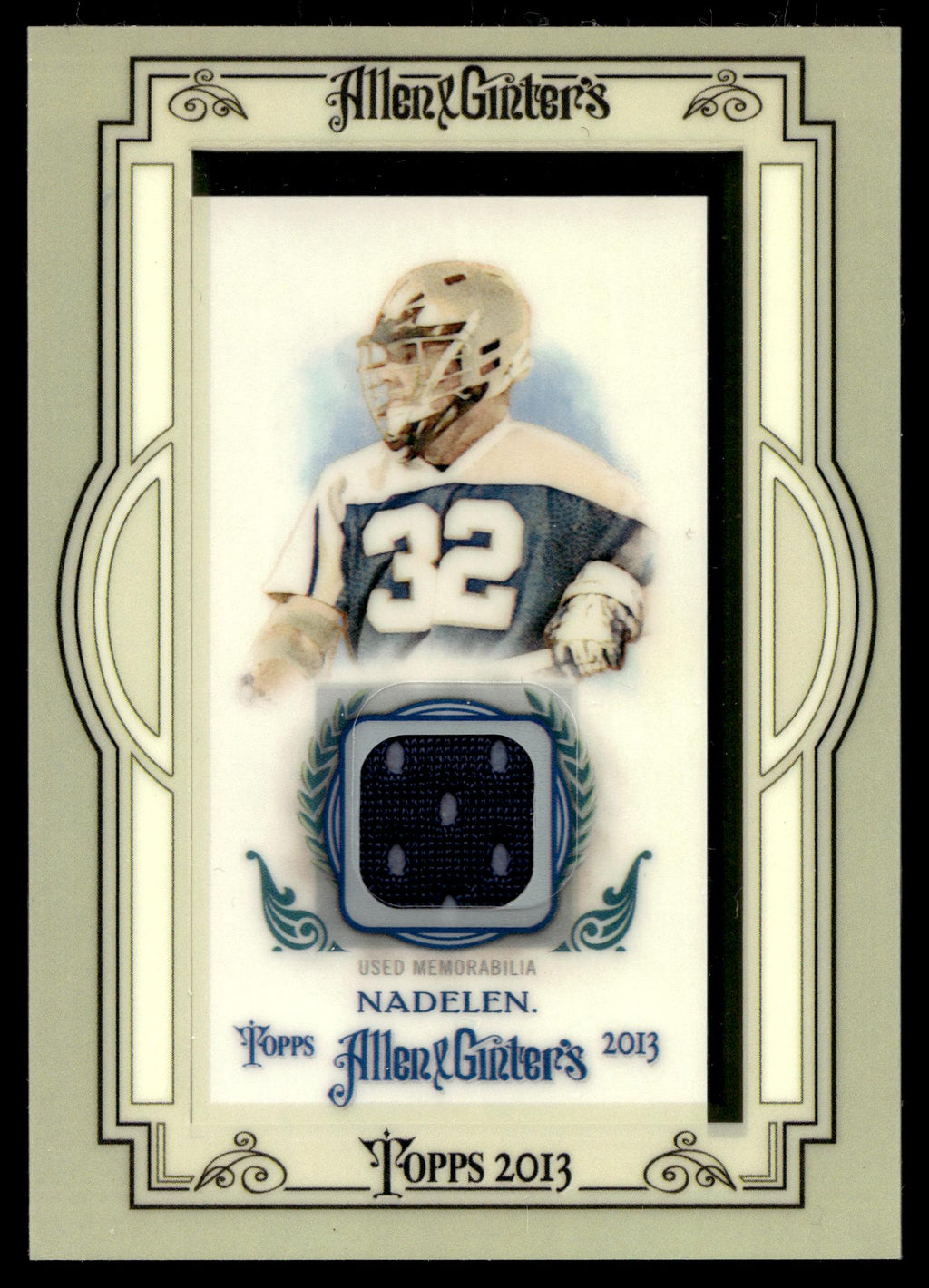 Shawn Nadelen 2013 Topps Allen & Ginter Framed Mini Relics #NBR-SN