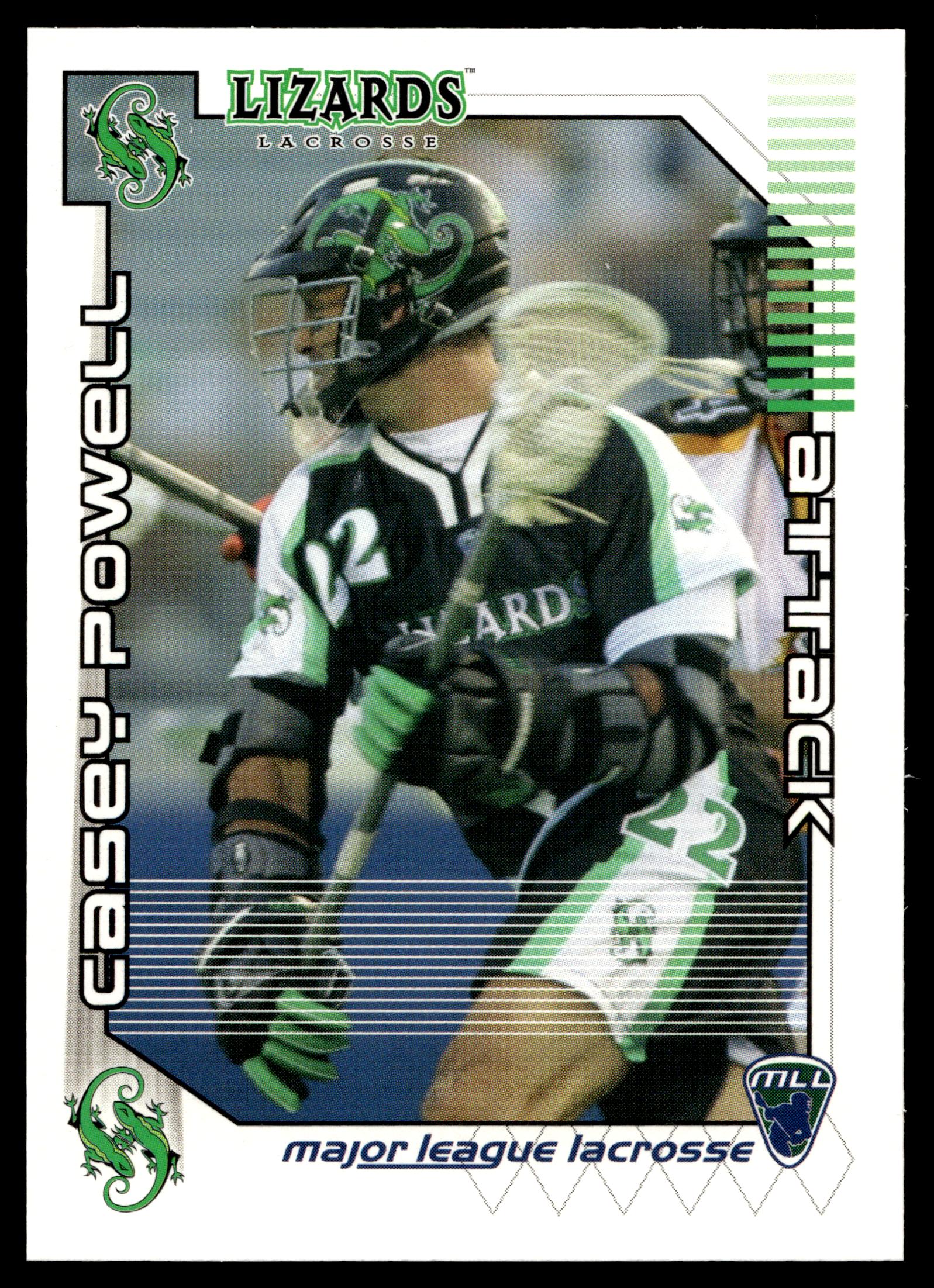 Casey Powell 2001 Major League Lacrosse Long Island Lizards #22