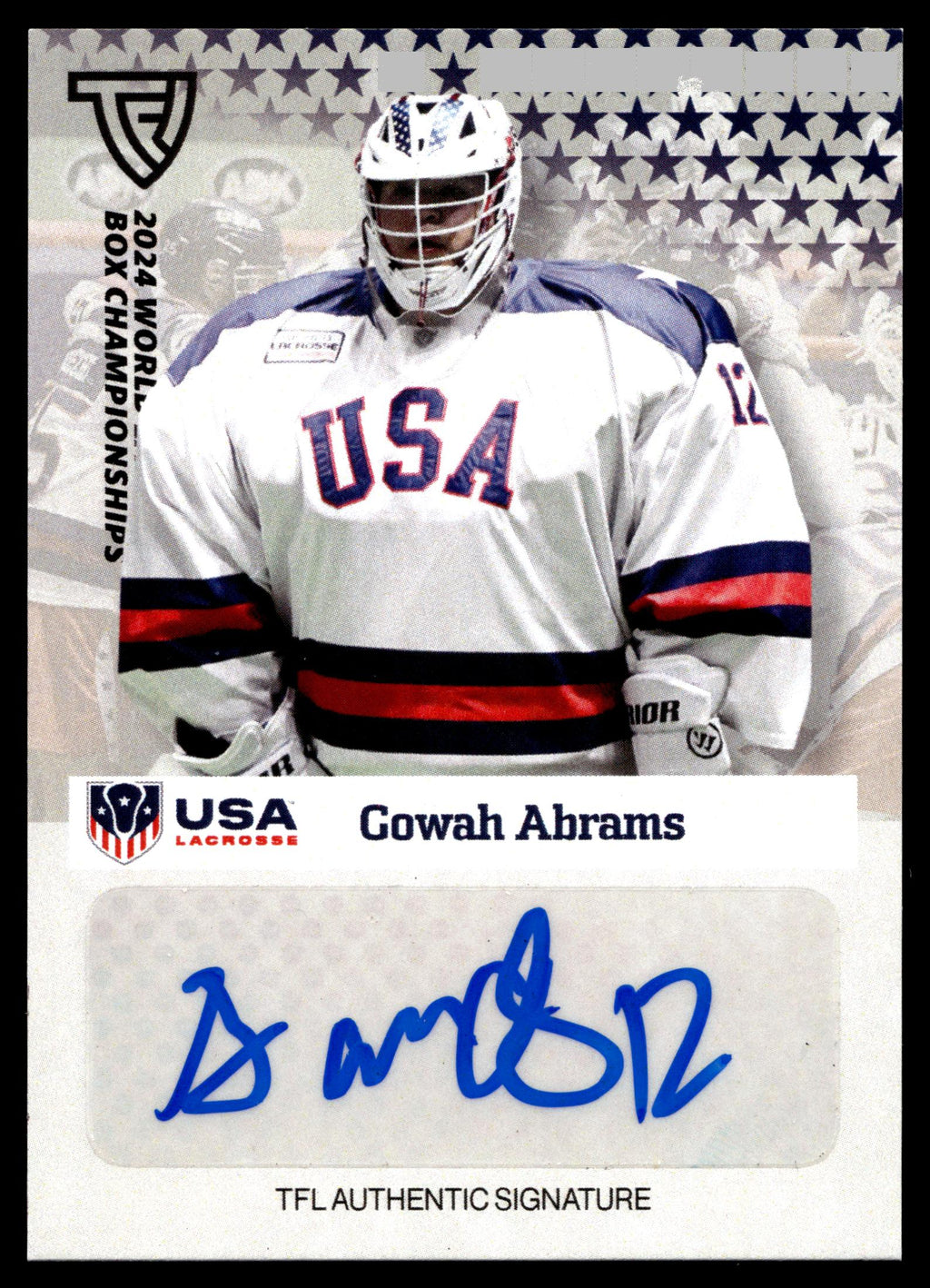 Gowah Abrams 2024 TFL WBLC Team USA Base Auto