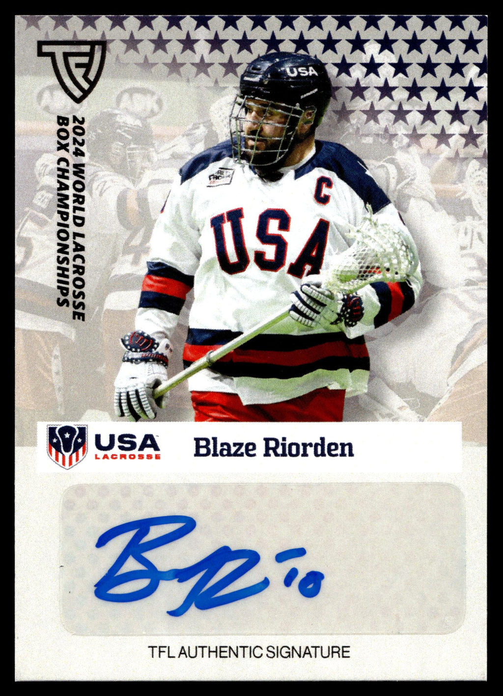 Blaze Riorden 2024 TFL WBLC Team USA Base Auto