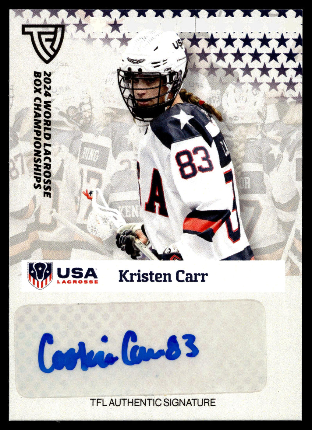 Kristen Carr 2024 TFL WBLC Team USA Base Auto