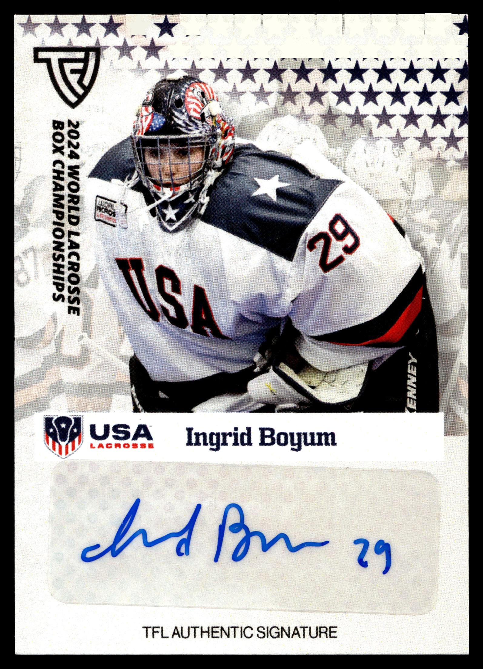 Ingrid Boyum 2024 TFL WBLC Team USA Base Auto