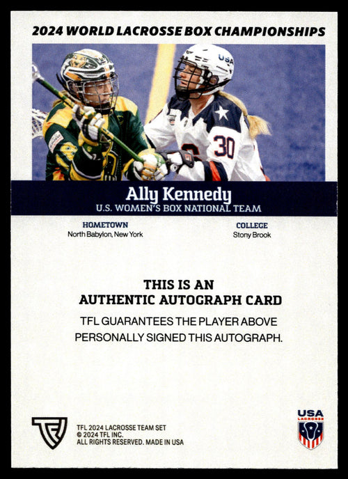 Ally Kennedy 2024 TFL WBLC Team USA Base Auto