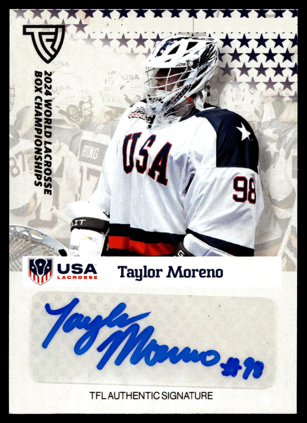 Taylor Moreno 2024 TFL WBLC Team USA Base Auto