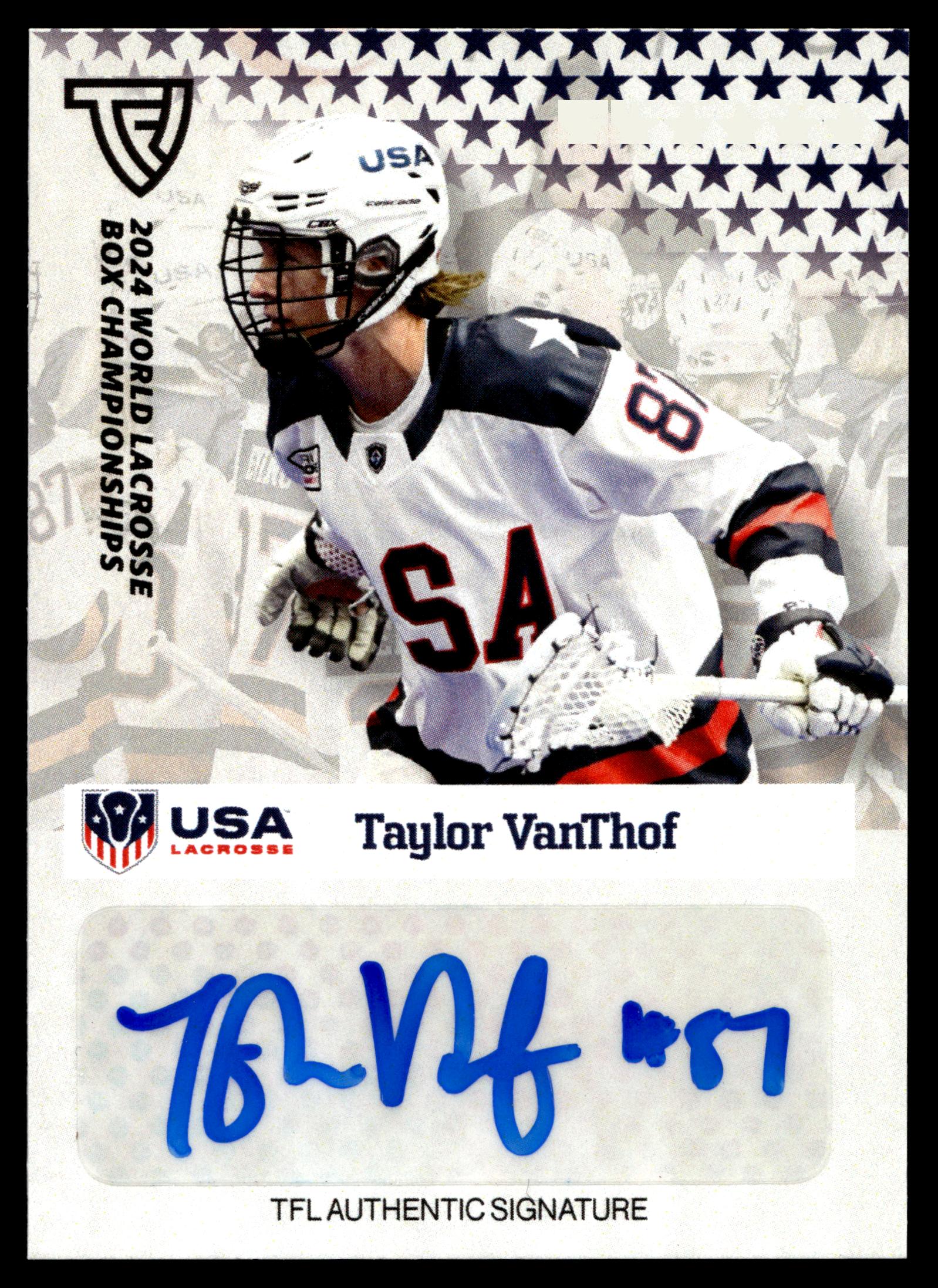 Taylor VanThof 2024 TFL WBLC Team USA Base Auto