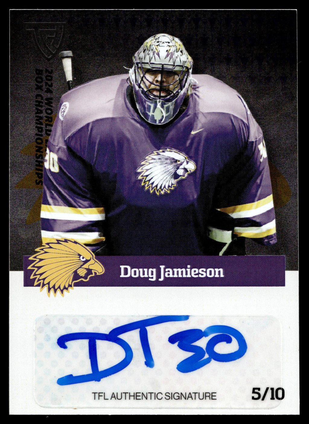 Doug Jamieson 2024 TFL WBLC Team Haudenosaunee Silver 5/10 Auto