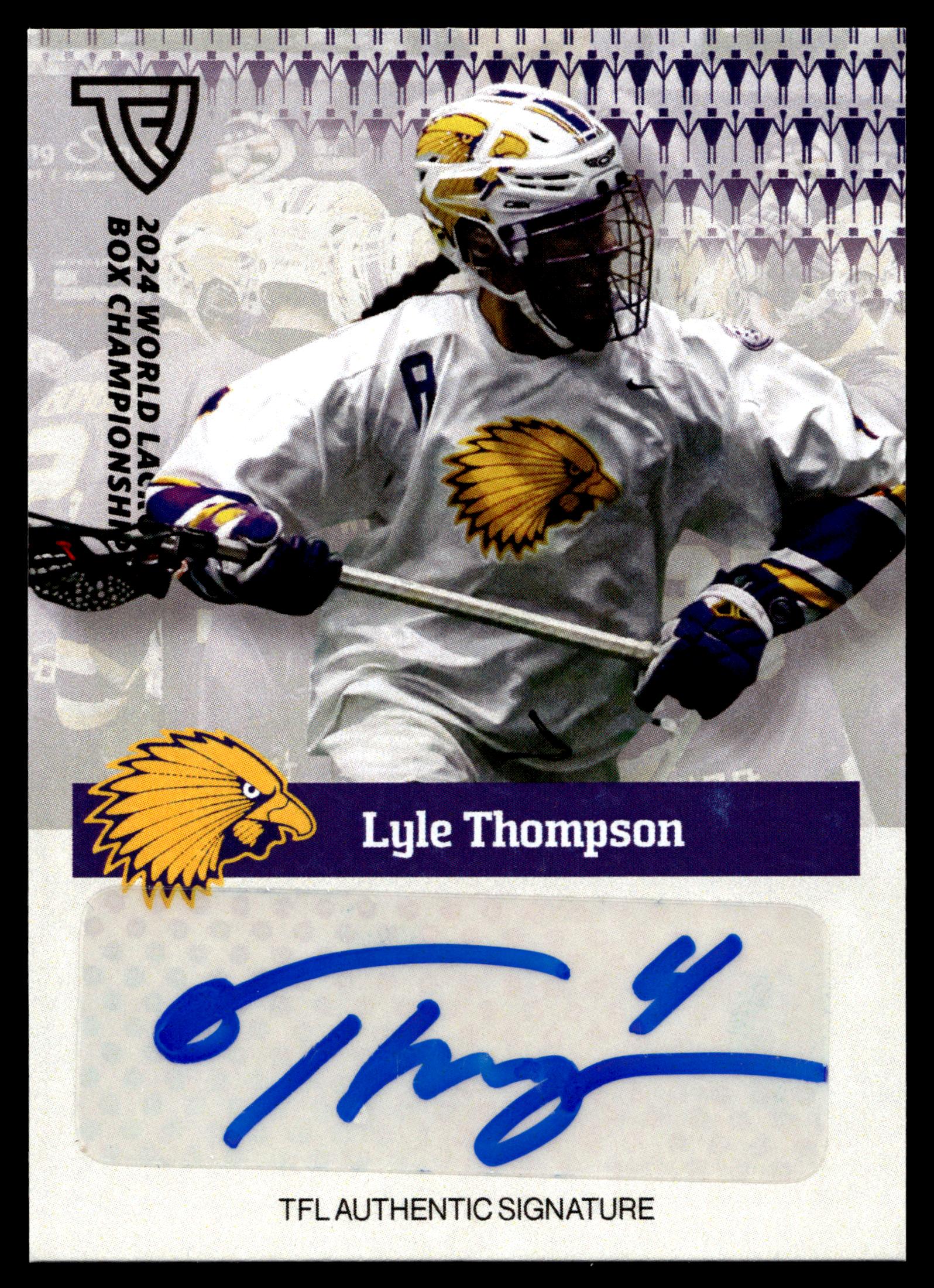 Lyle Thompson 2024 TFL WBLC Team Haudenosaunee Base Auto